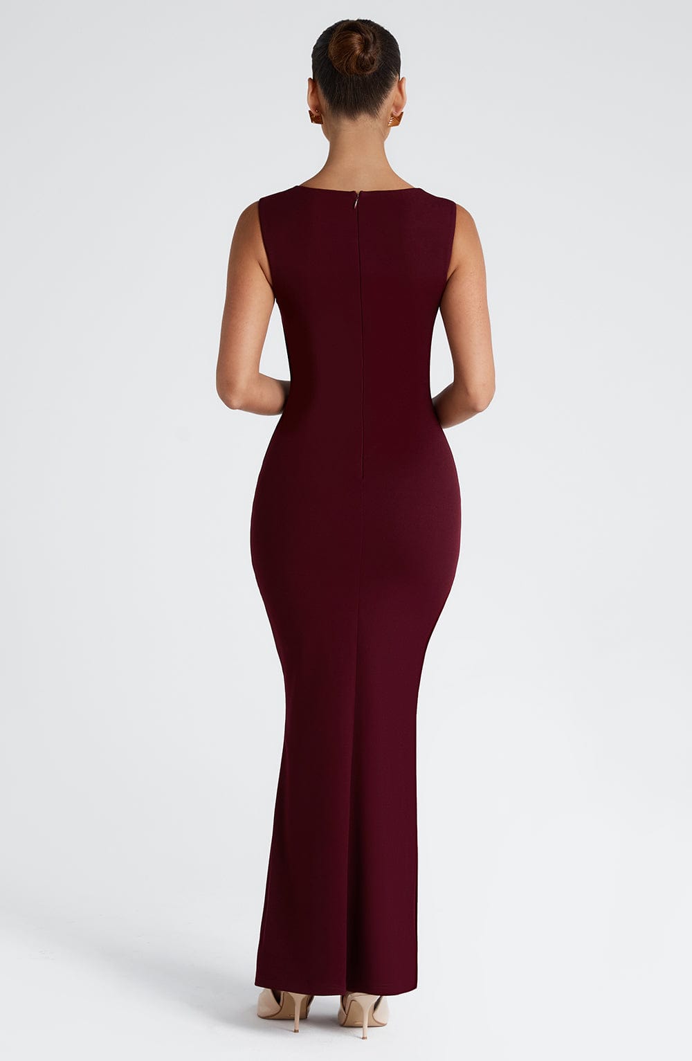 Abito Maxi Helena Cherry Lacquer