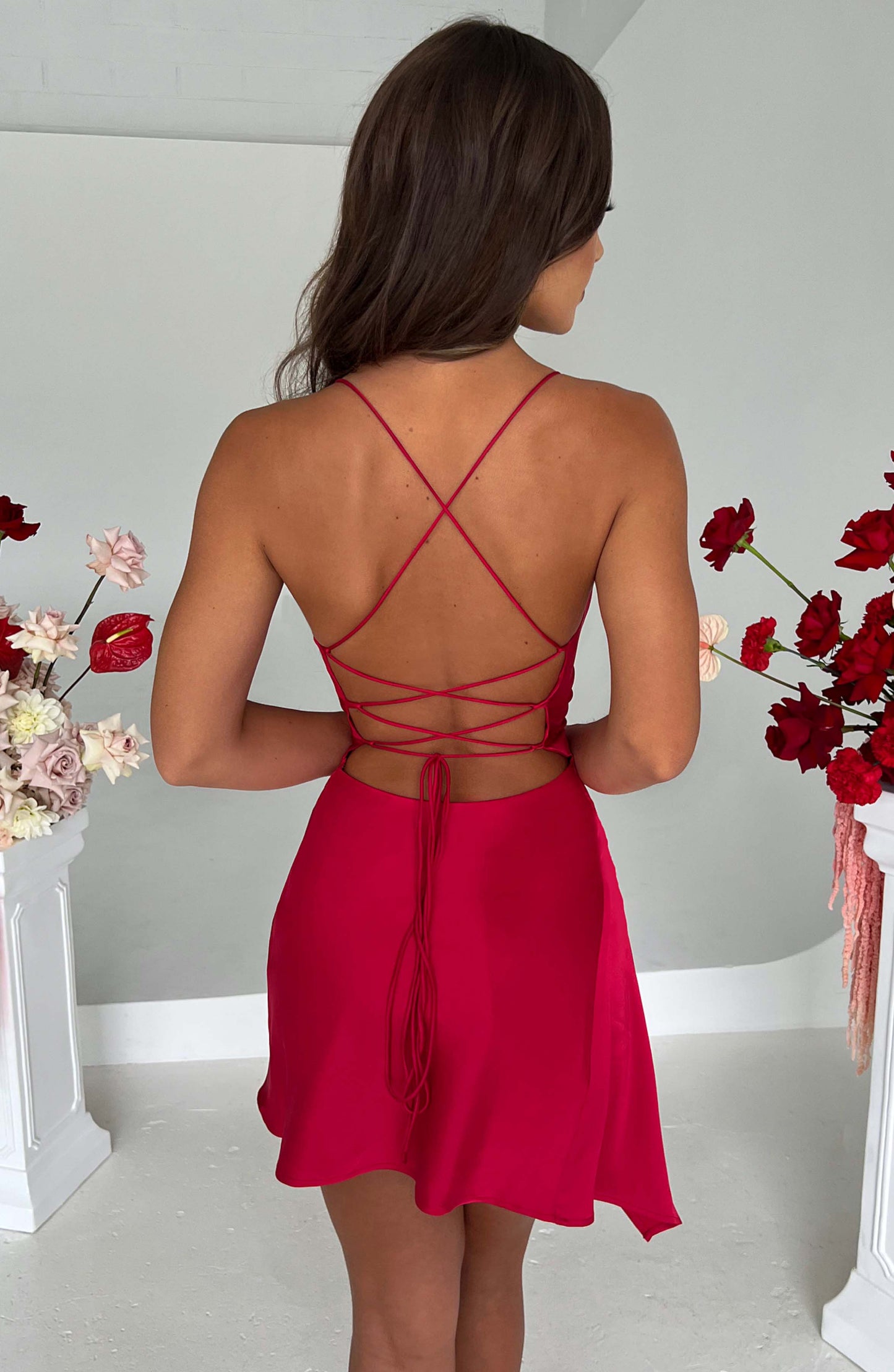 Abito Mini Rosso Donna