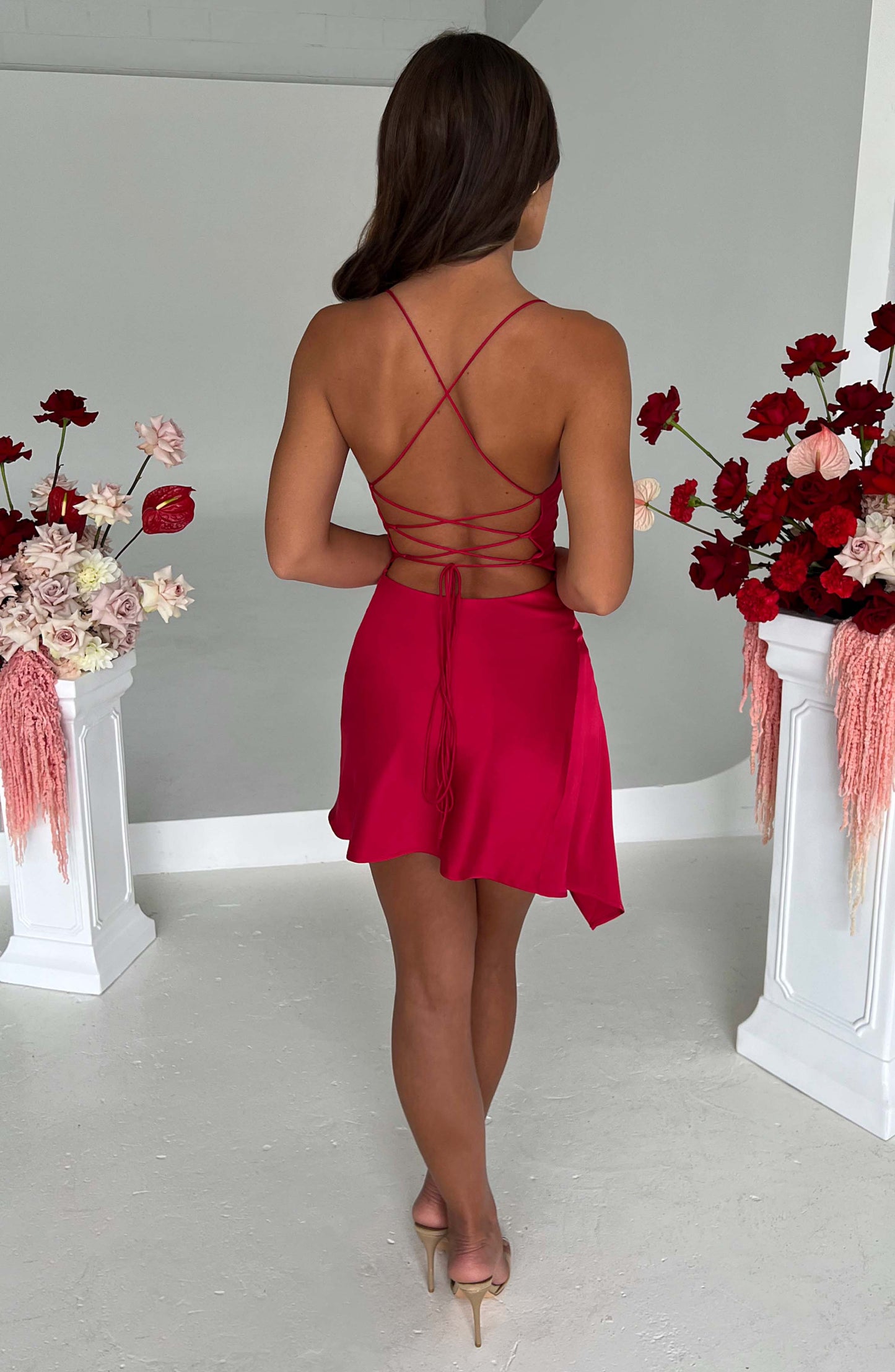 Abito Mini Rosso Donna