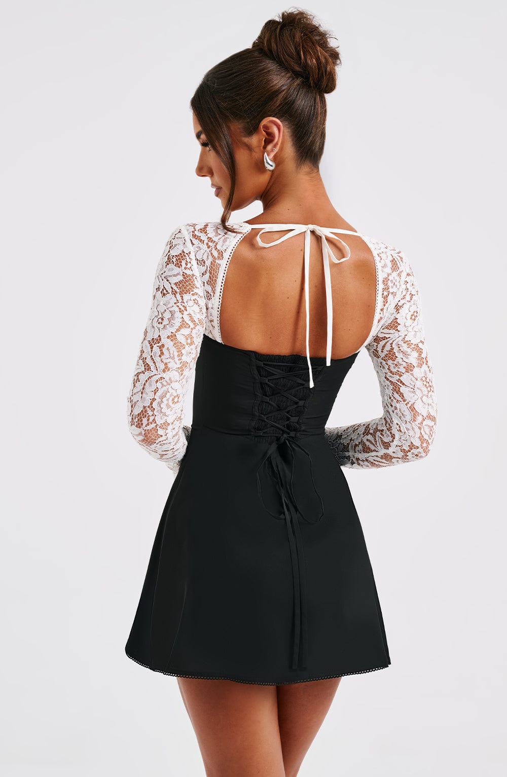 Abito Mini Jacinta Nero/Bianco