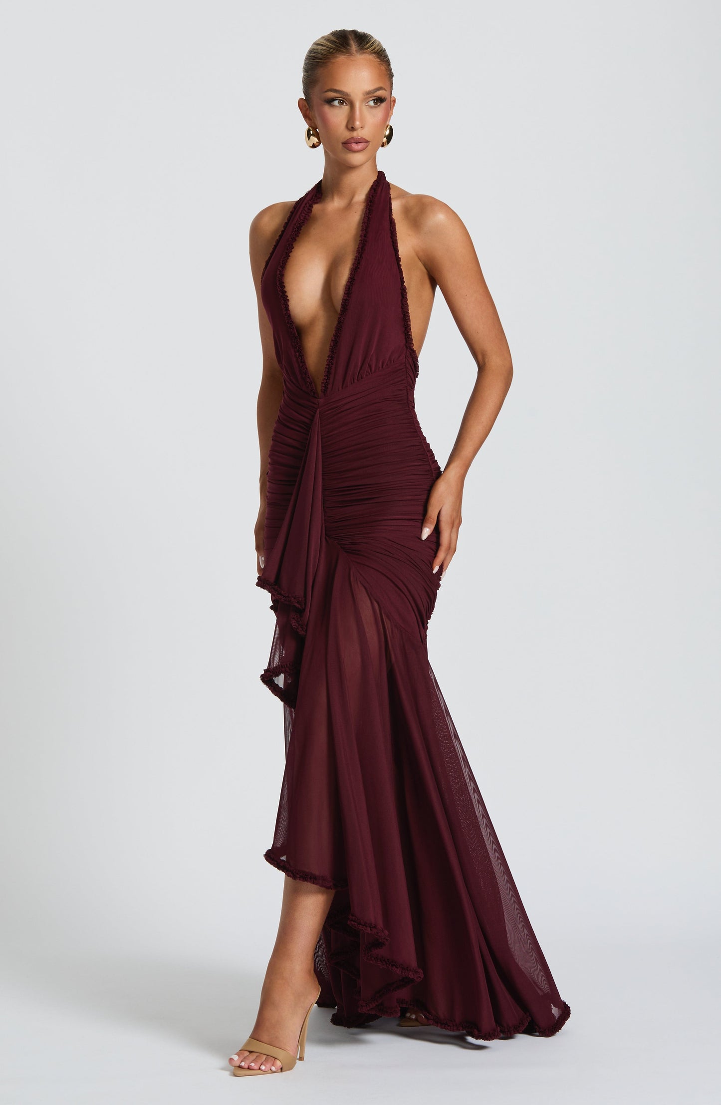Abito Maxi Janessa - Cherry Lacquer