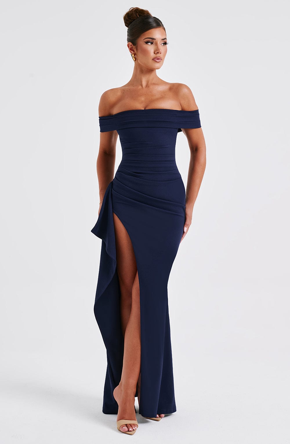 Abito Maxi Blu Navy Donna