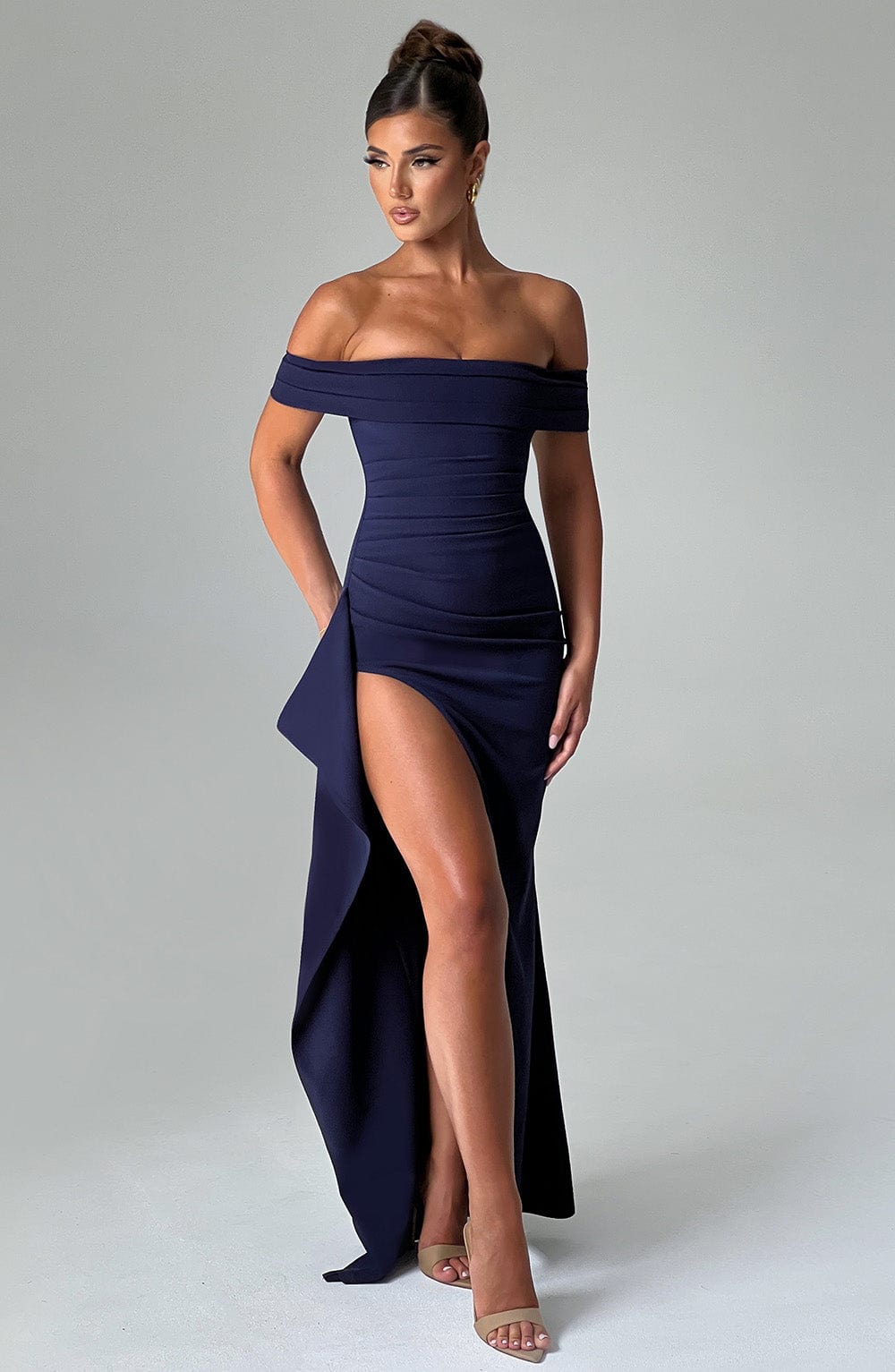 Abito Maxi Blu Navy Donna