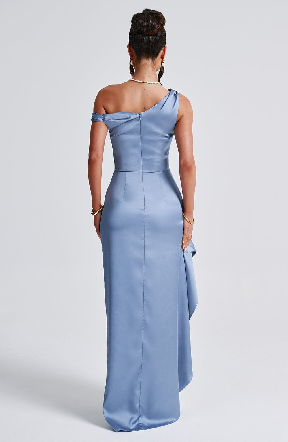 Abito Maxi Blu Polvere