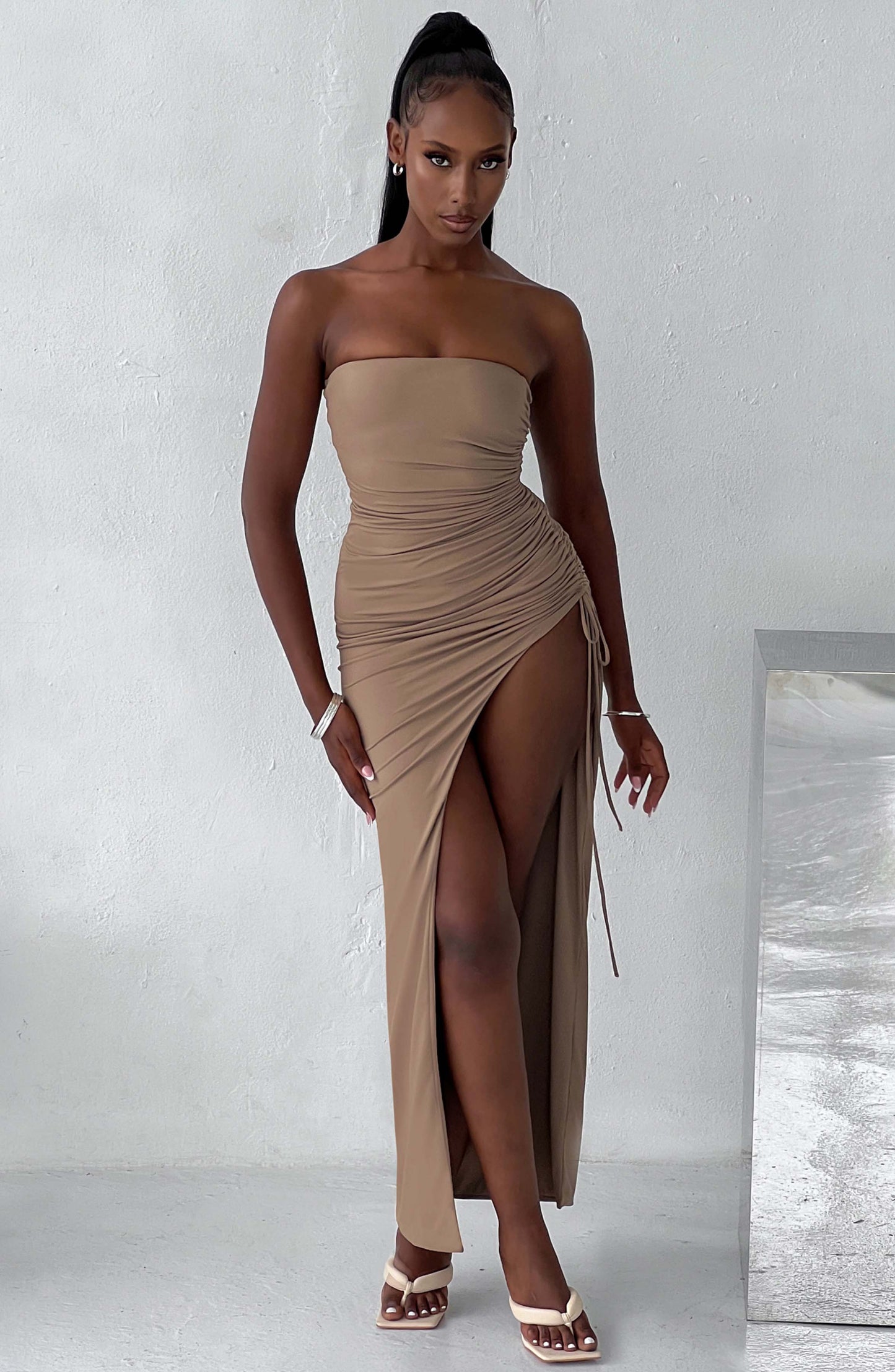 Abito Maxi Mocha Lavina