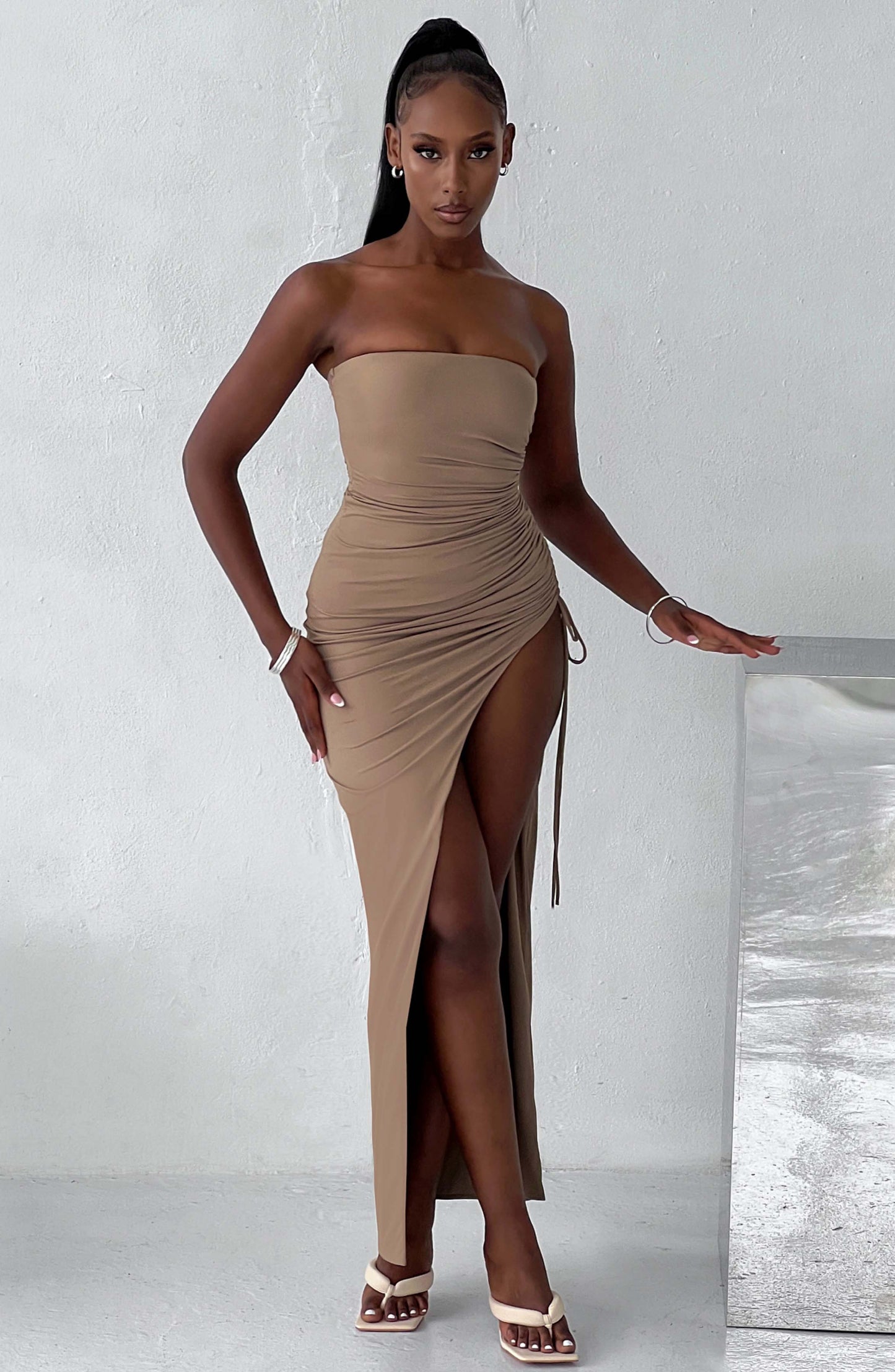 Abito Maxi Mocha Lavina