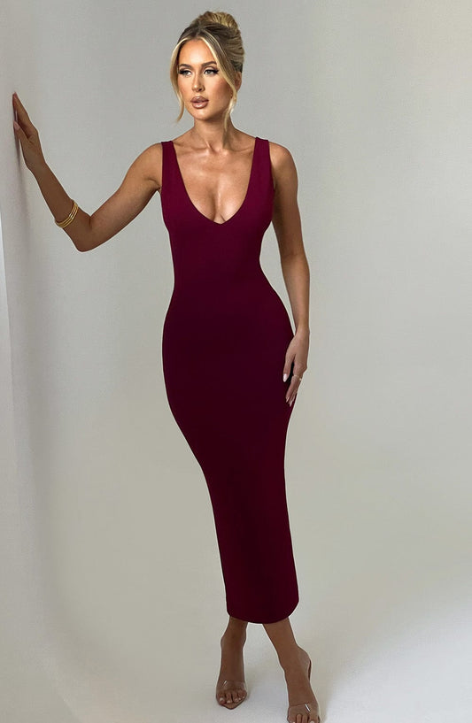 Abito Lucinda Midi Rosso