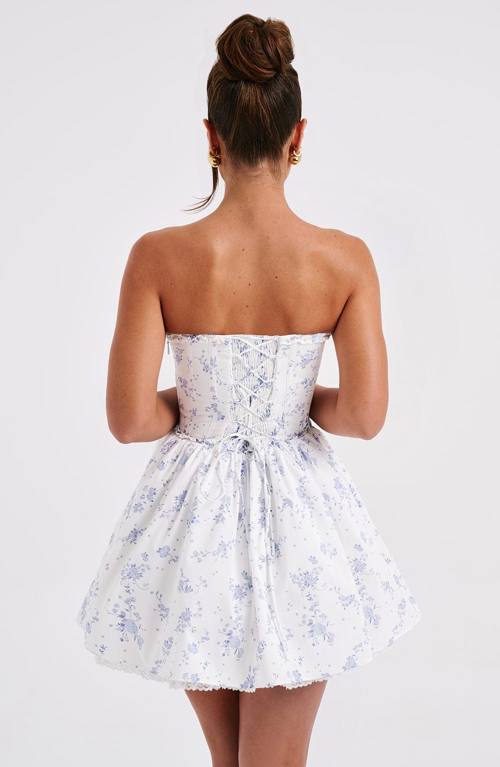 Abito Mini Maeve - Stampa Ditsy Blu, Elegante e Fresco