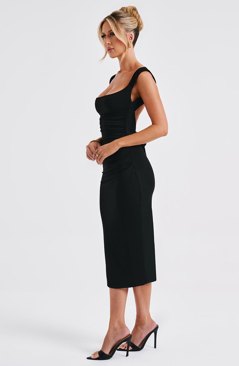 Abito Midi Nero Donna