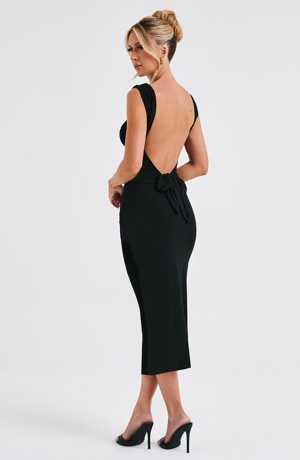 Abito Midi Nero Donna