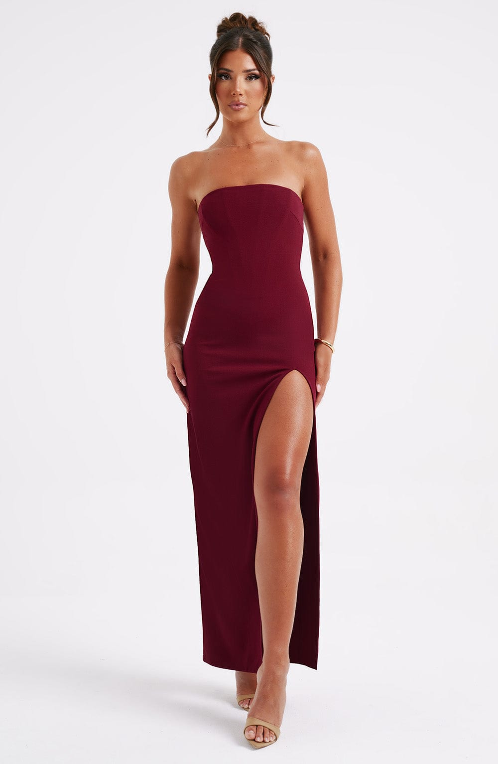 Abito Maxi Rosso Elegante