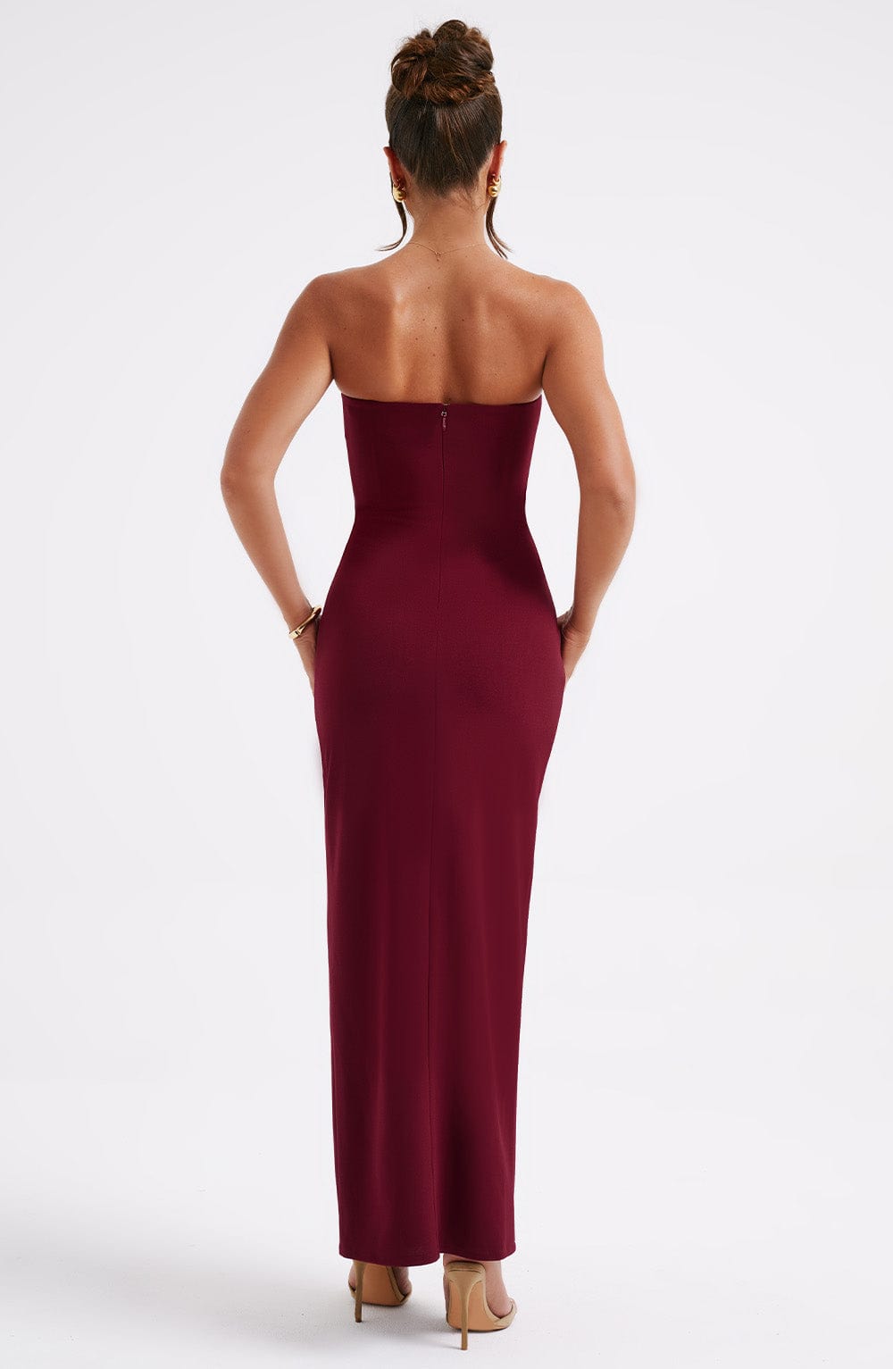 Abito Maxi Rosso Elegante