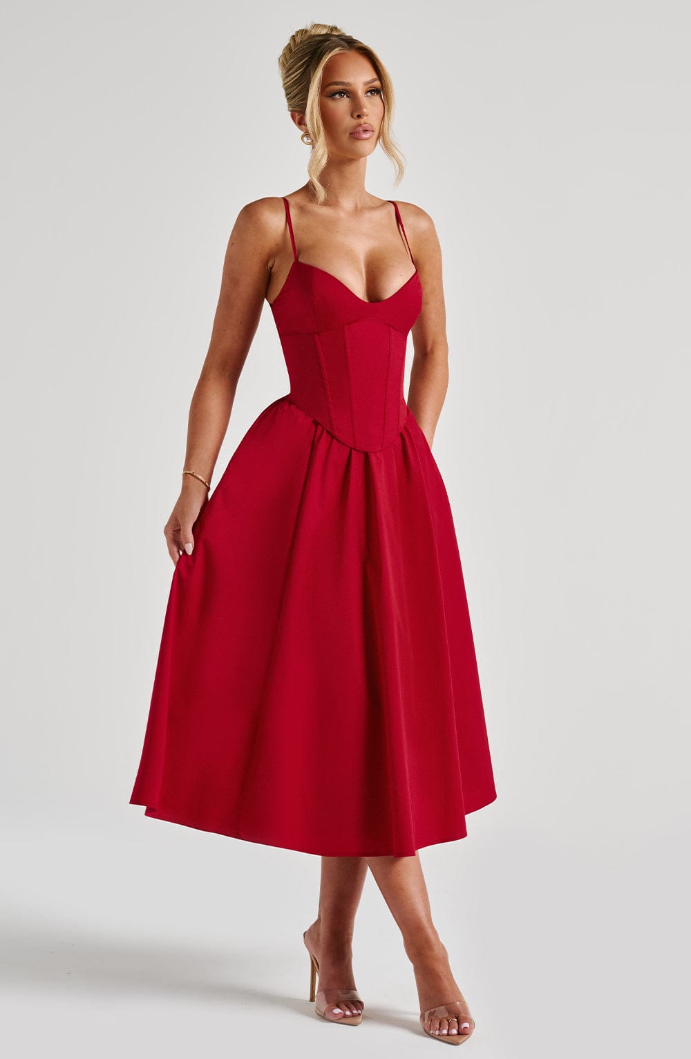 Abito Rosso Midi