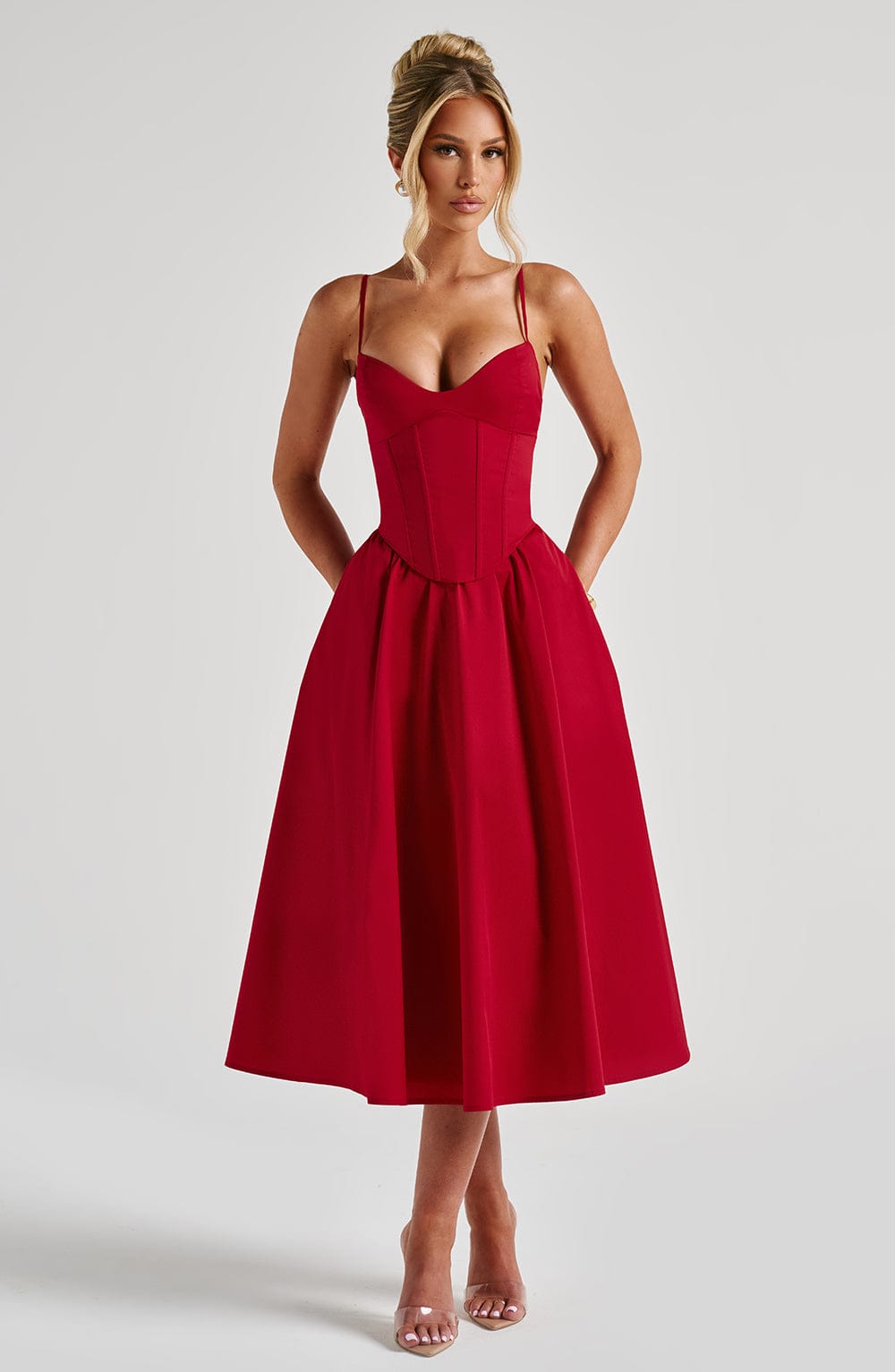 Abito Rosso Midi