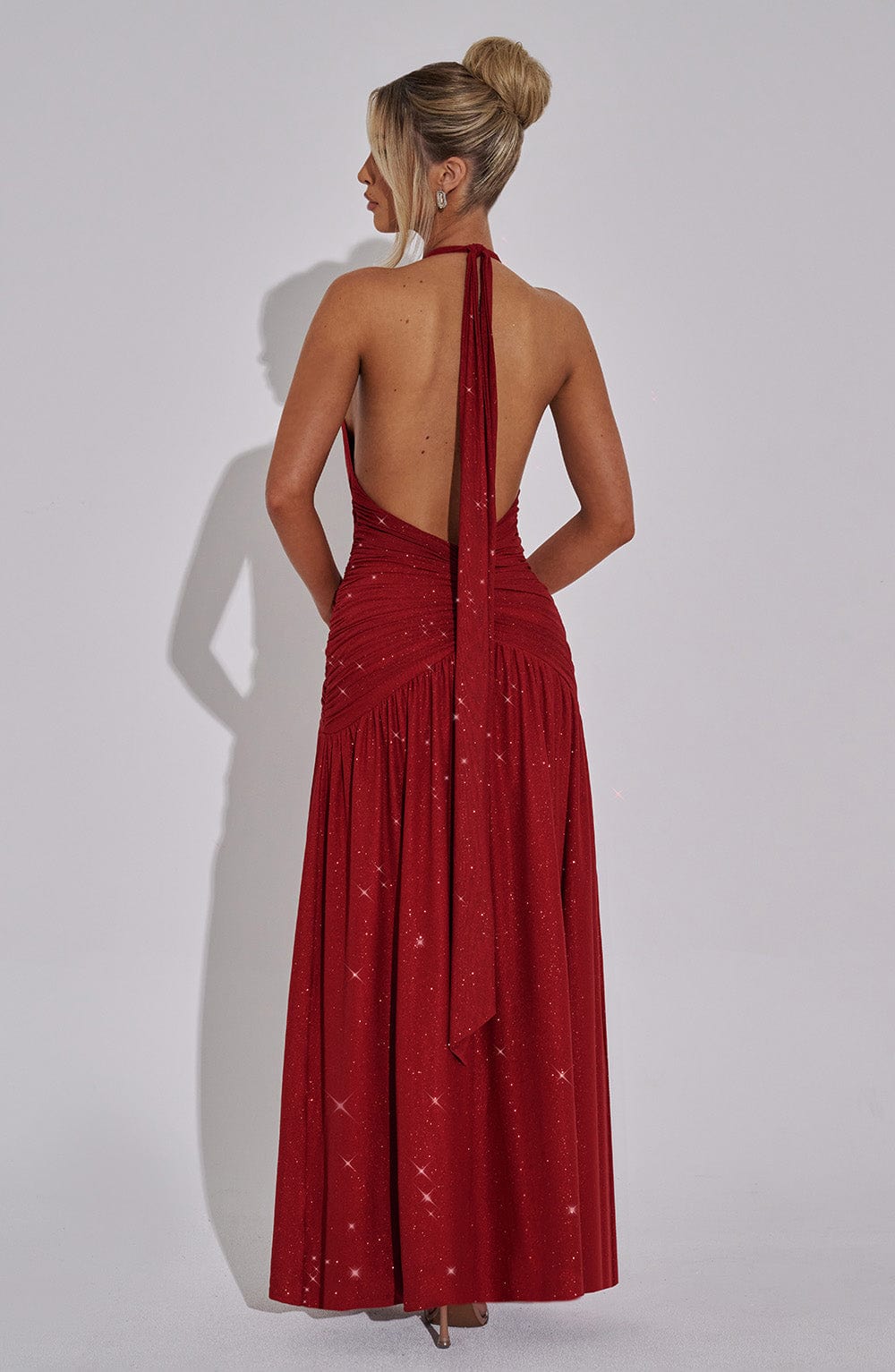 Abito Maxi Melania - Scintillio Rosso