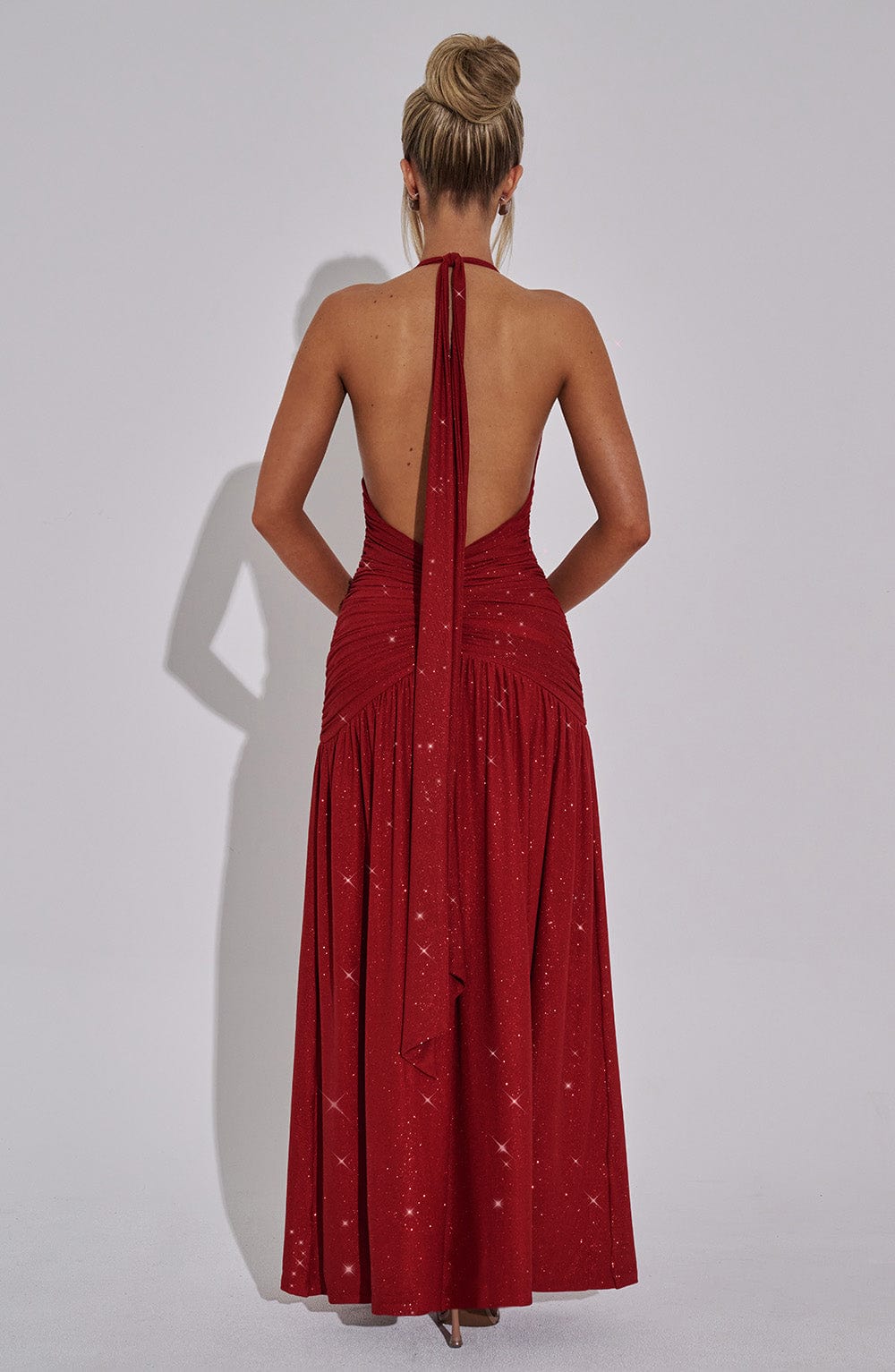 Abito Maxi Melania - Scintillio Rosso