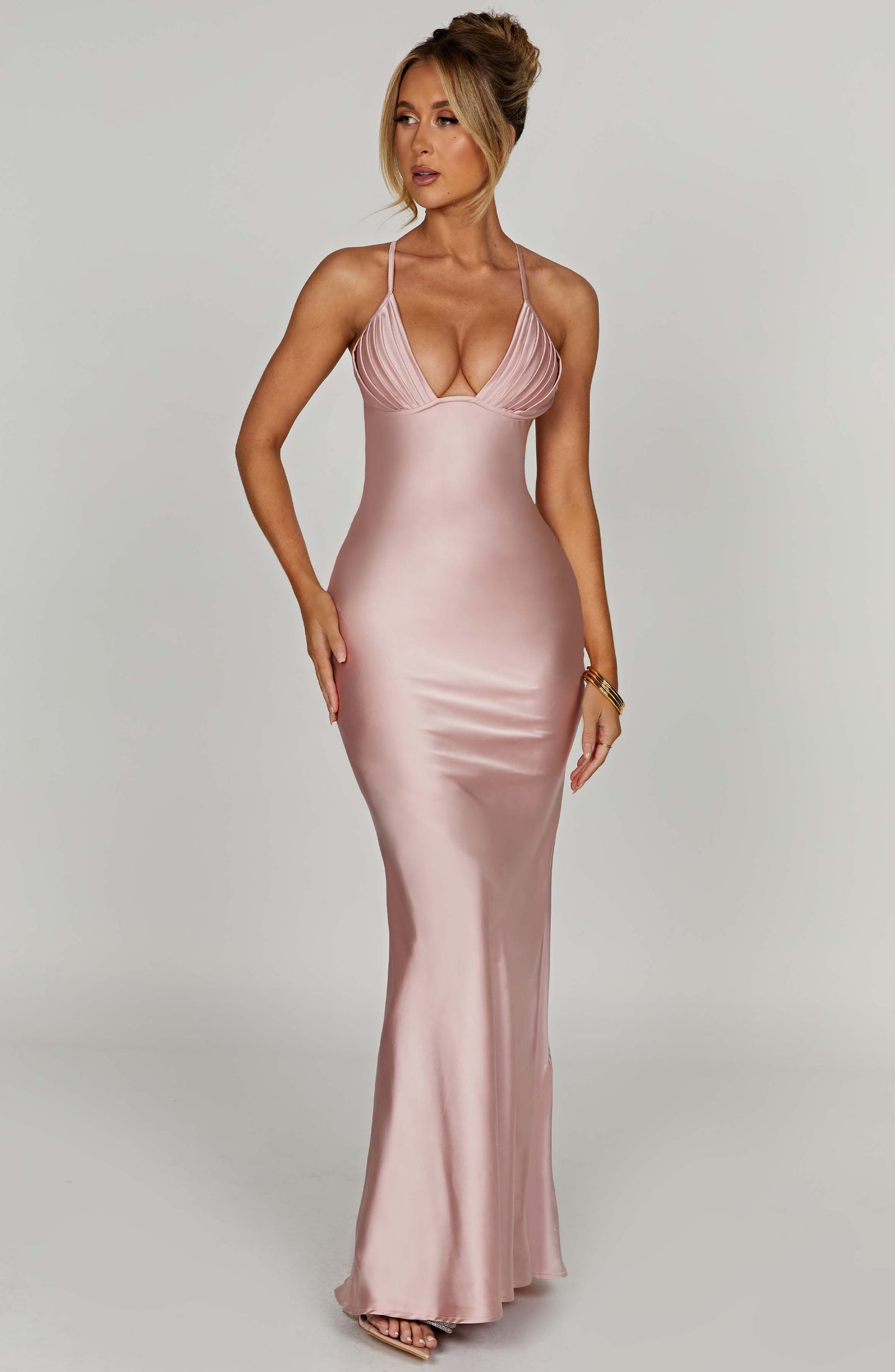Abito Maxi Rosa Blush