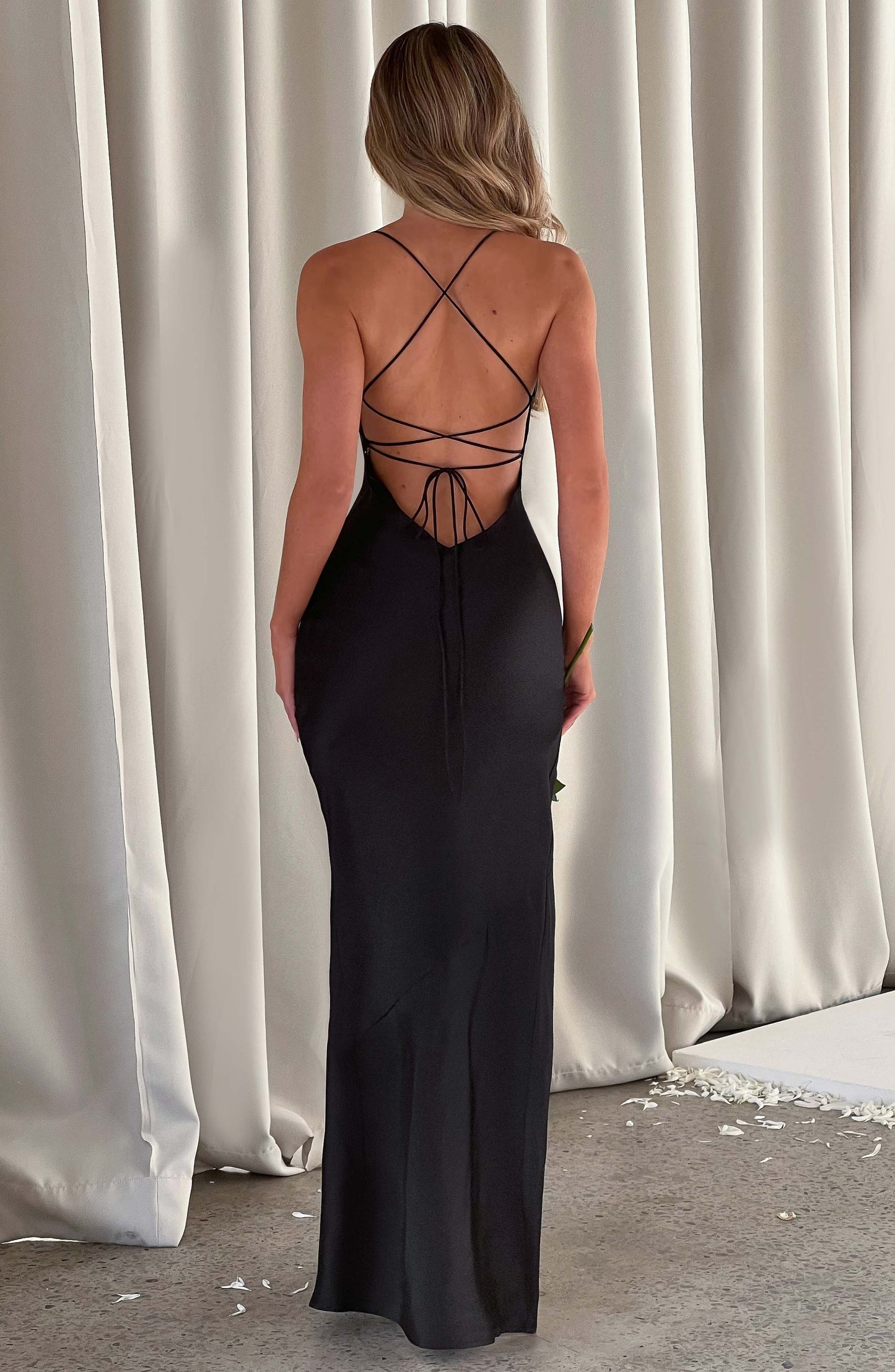Abito Maxi Nero Donna