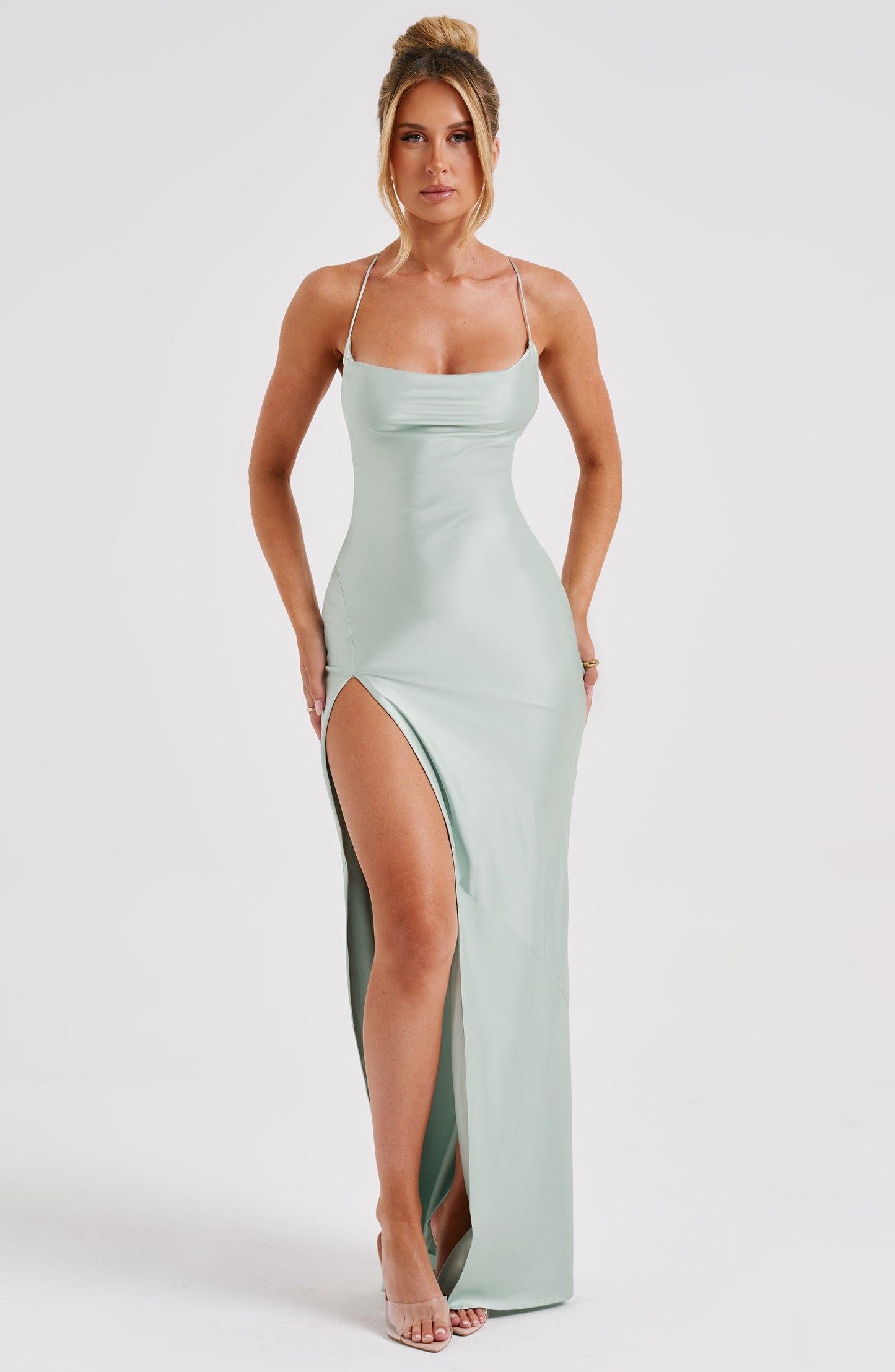 Abito Maxi Misha in Sage