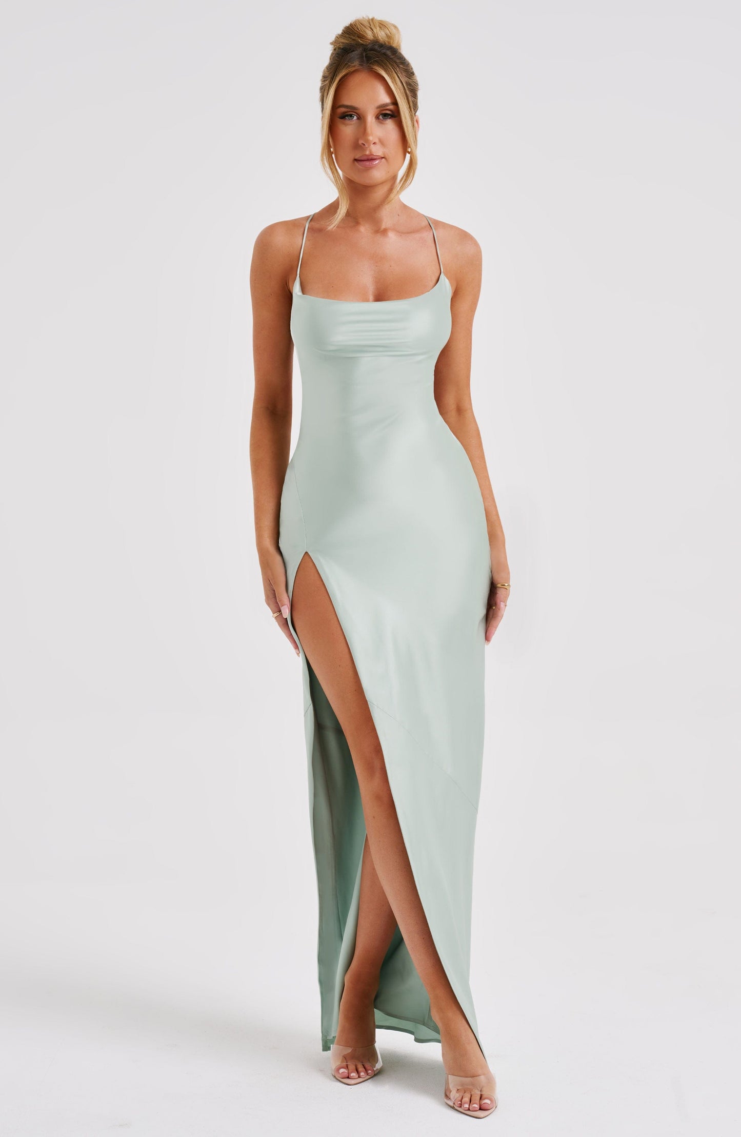 Abito Maxi Misha in Sage