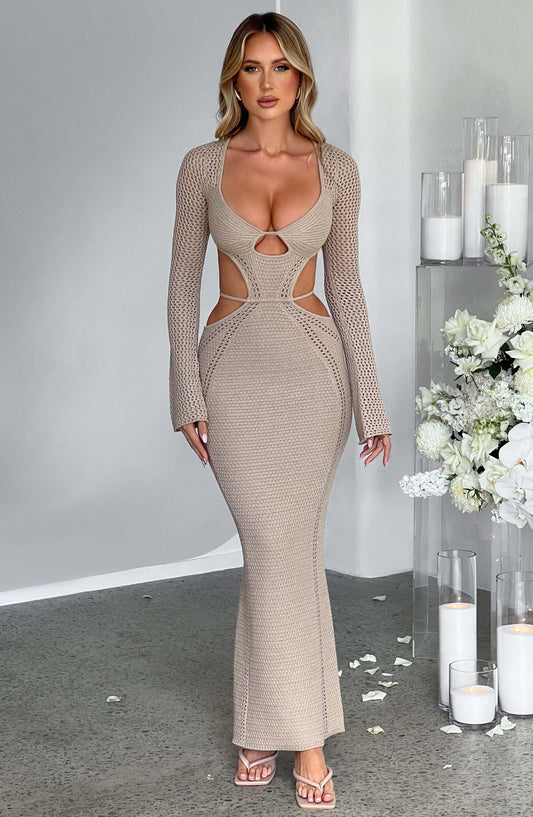 Abito Maxi Nadine Beige
