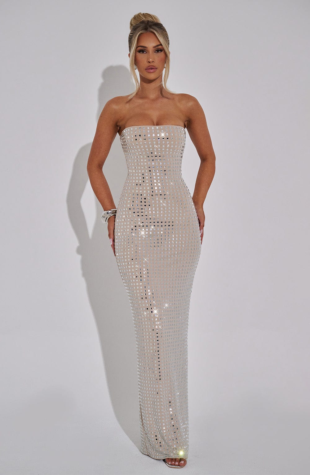 Abito Maxi Neriah - Rosa Nudo