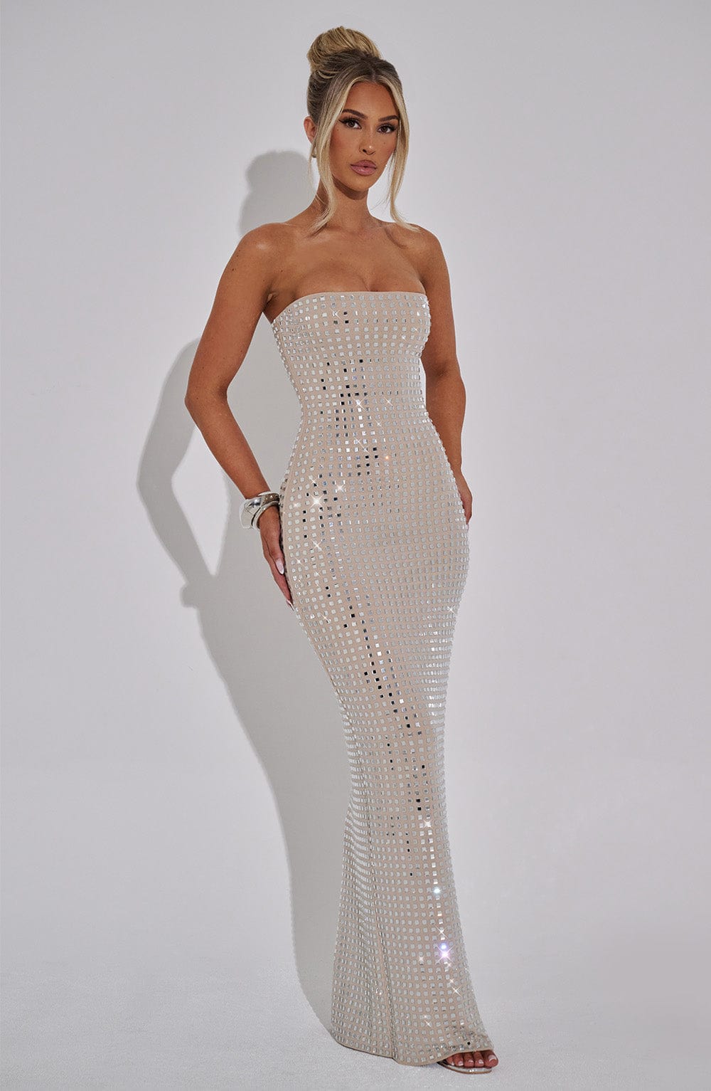 Abito Maxi Neriah - Rosa Nudo