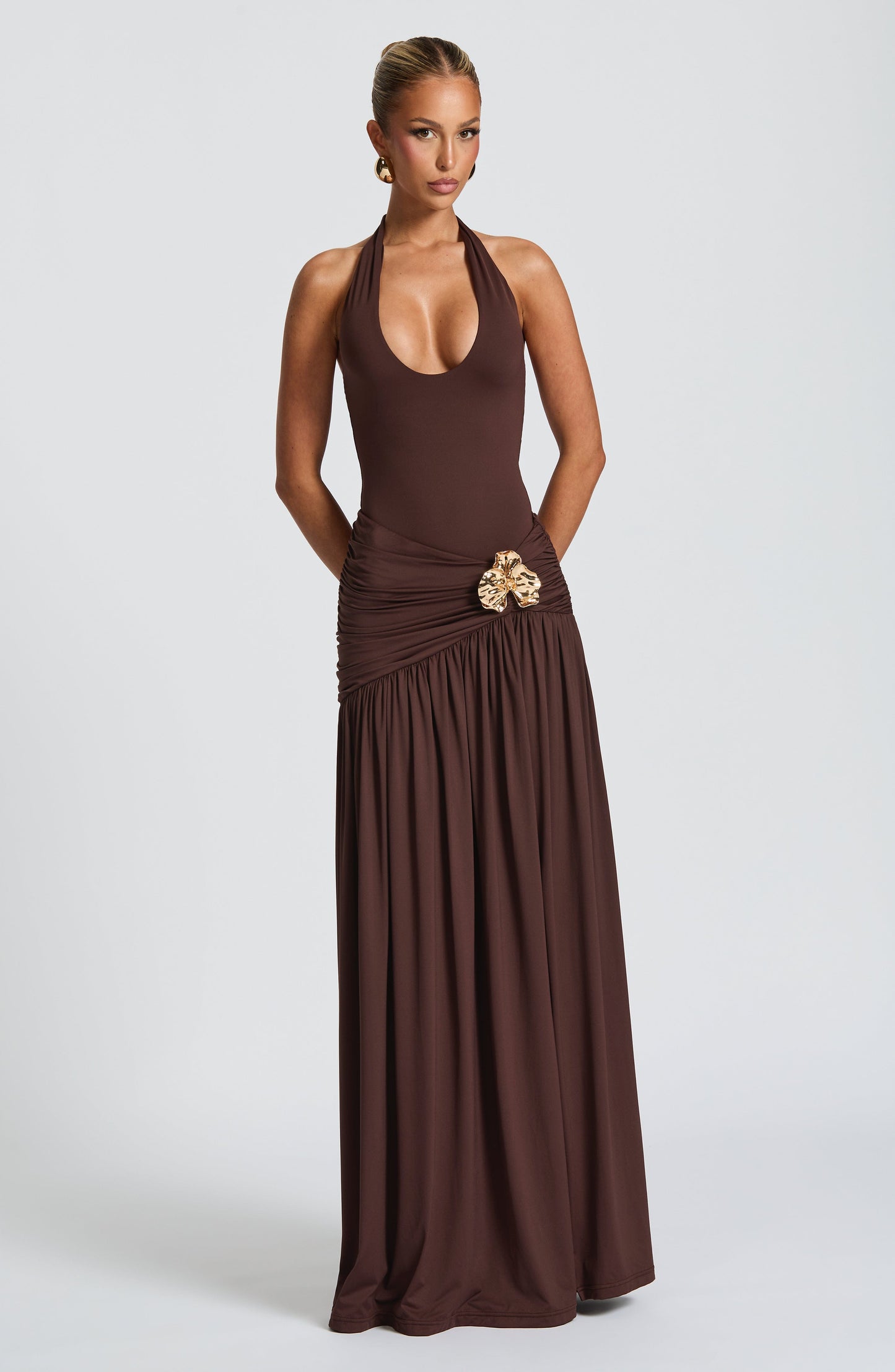 Bodysuit Odele Colore Plum Brown