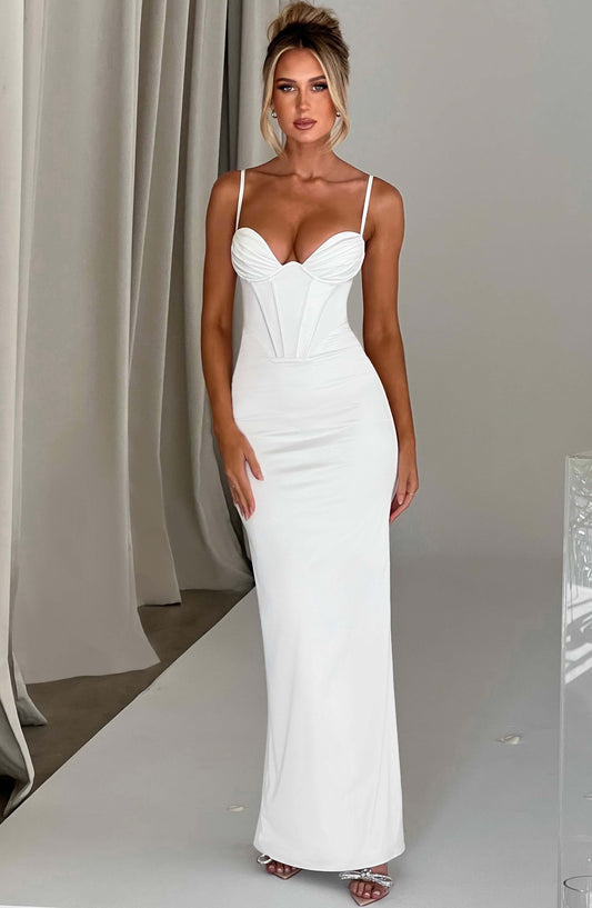 Abito Maxi Avorio Donna