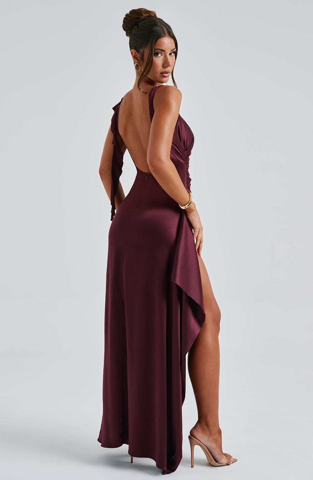 Abito Maxi Peggy Cherry Lacquer