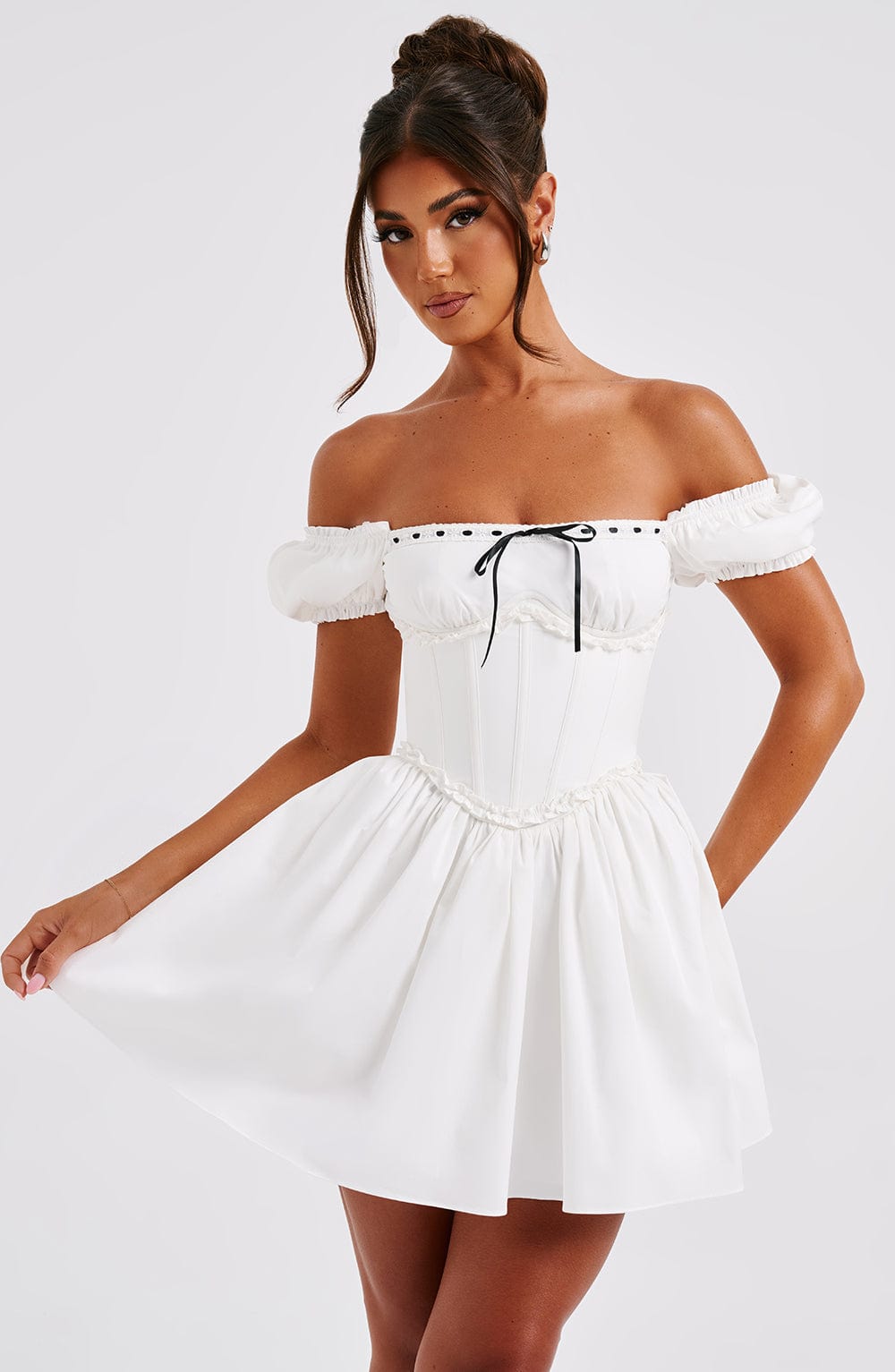 Abito Penelope Mini Nero/Bianco