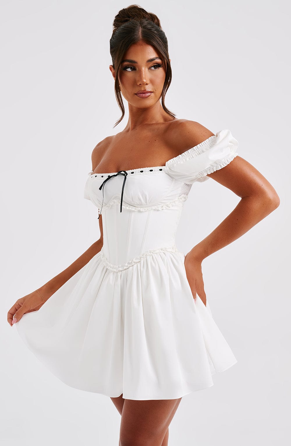 Abito Penelope Mini Nero/Bianco
