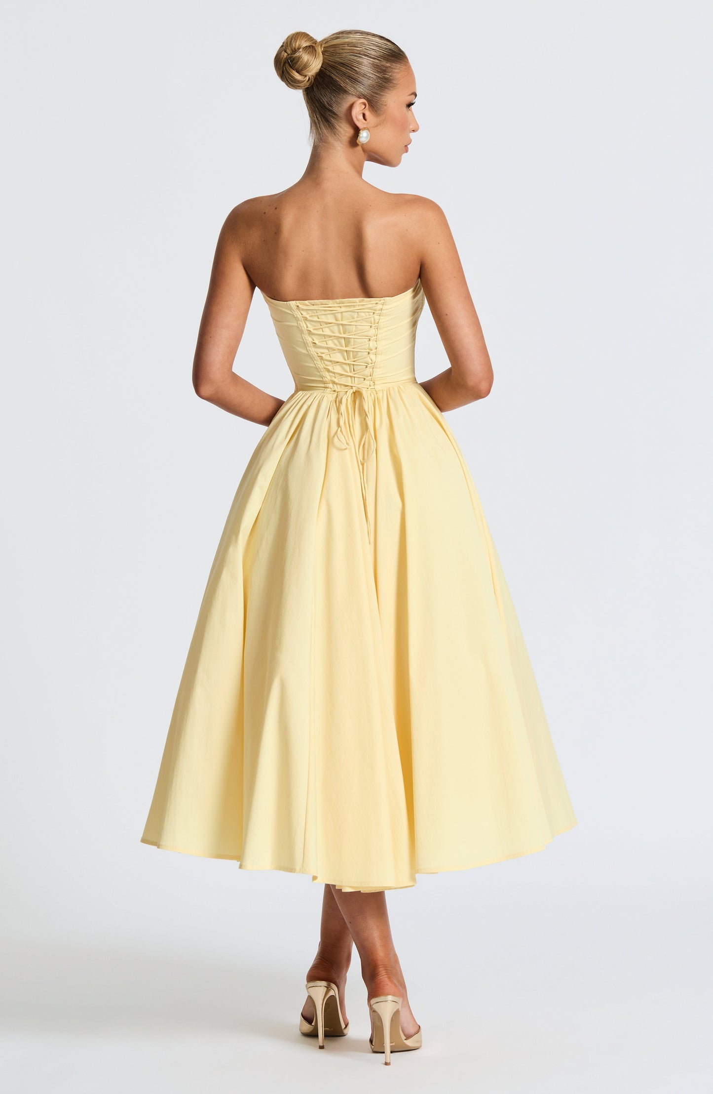 Abito Prim Midi Giallo