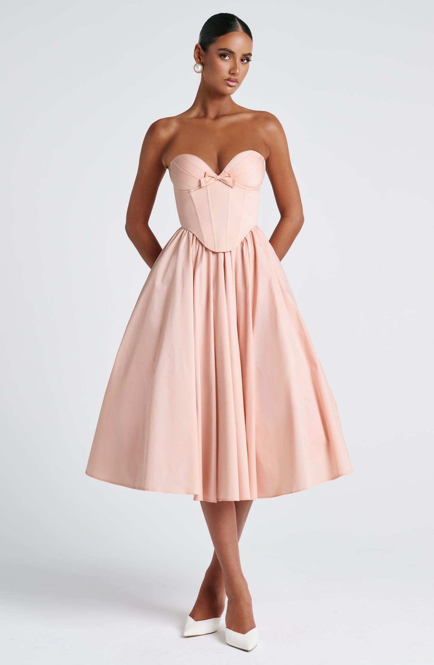 Abito Midi Rosa