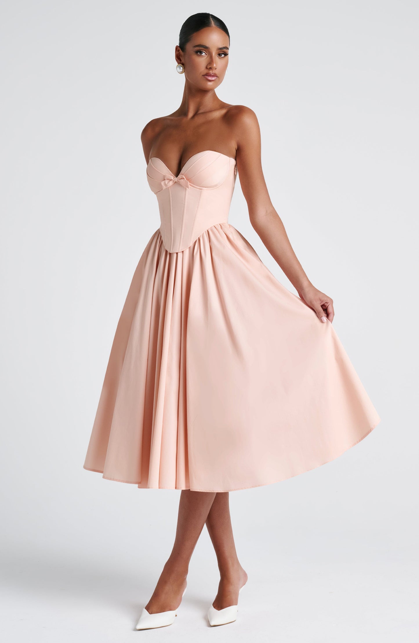 Abito Midi Rosa