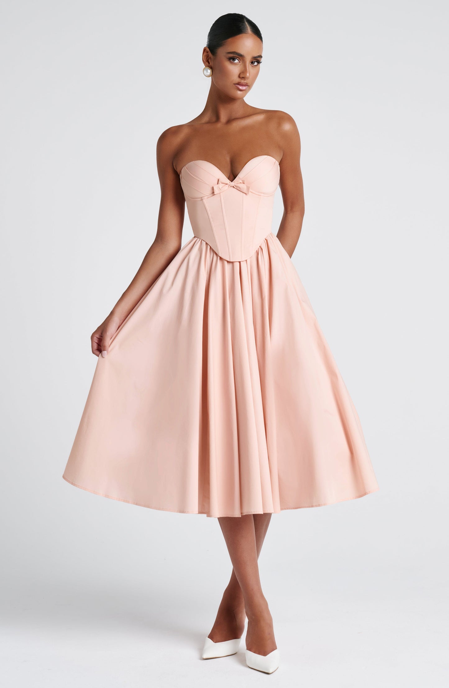 Abito Midi Rosa