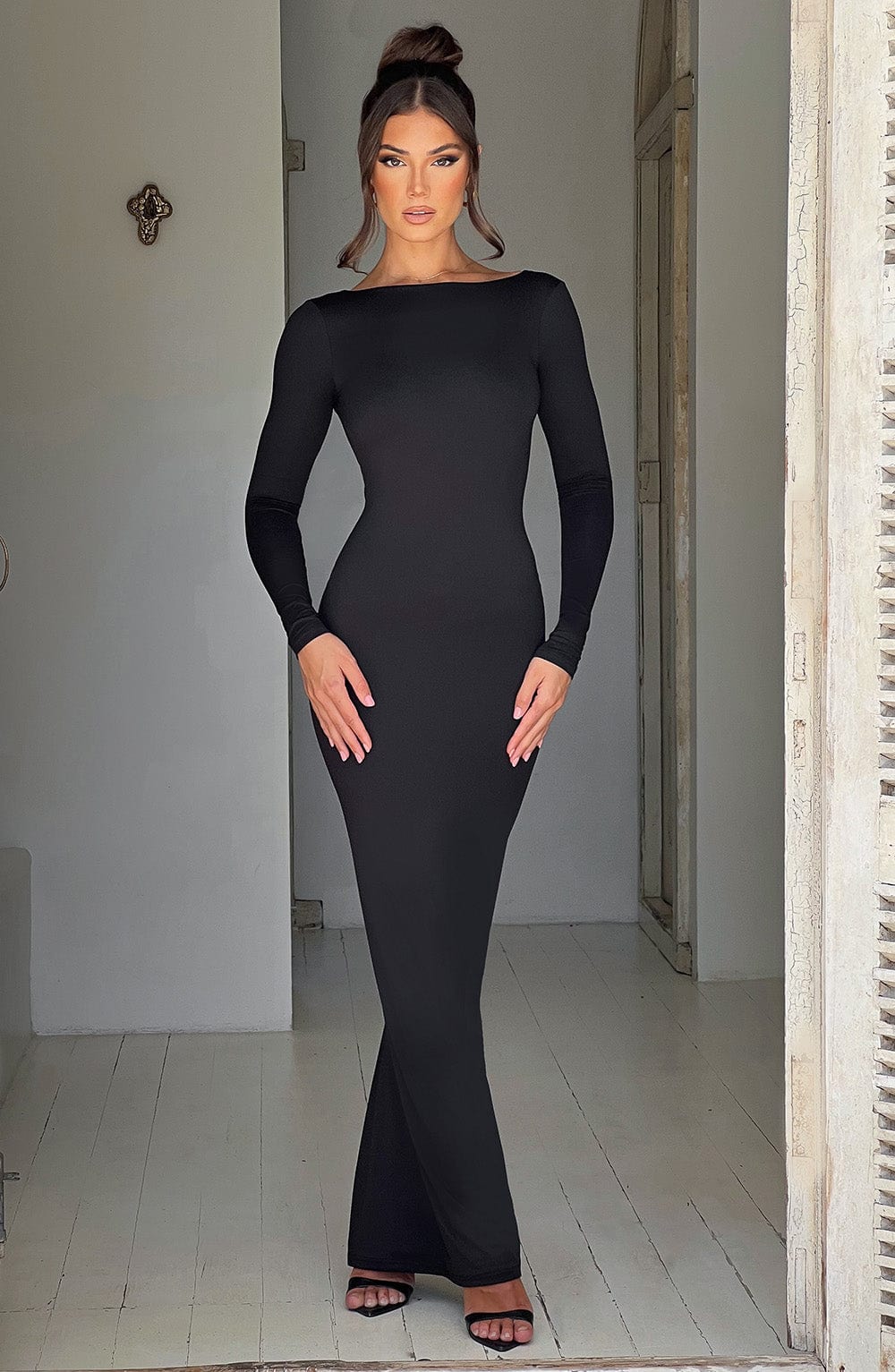 Abito Maxi Nero Elegante