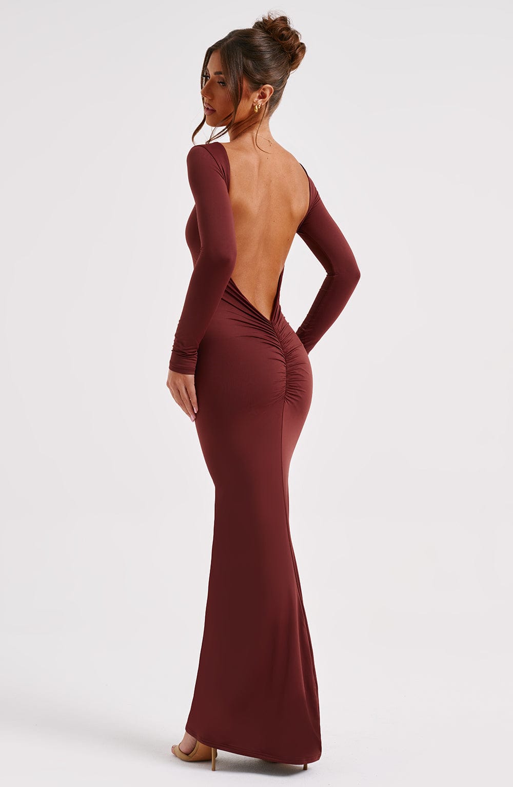 Abito Maxi da Donna Marrone