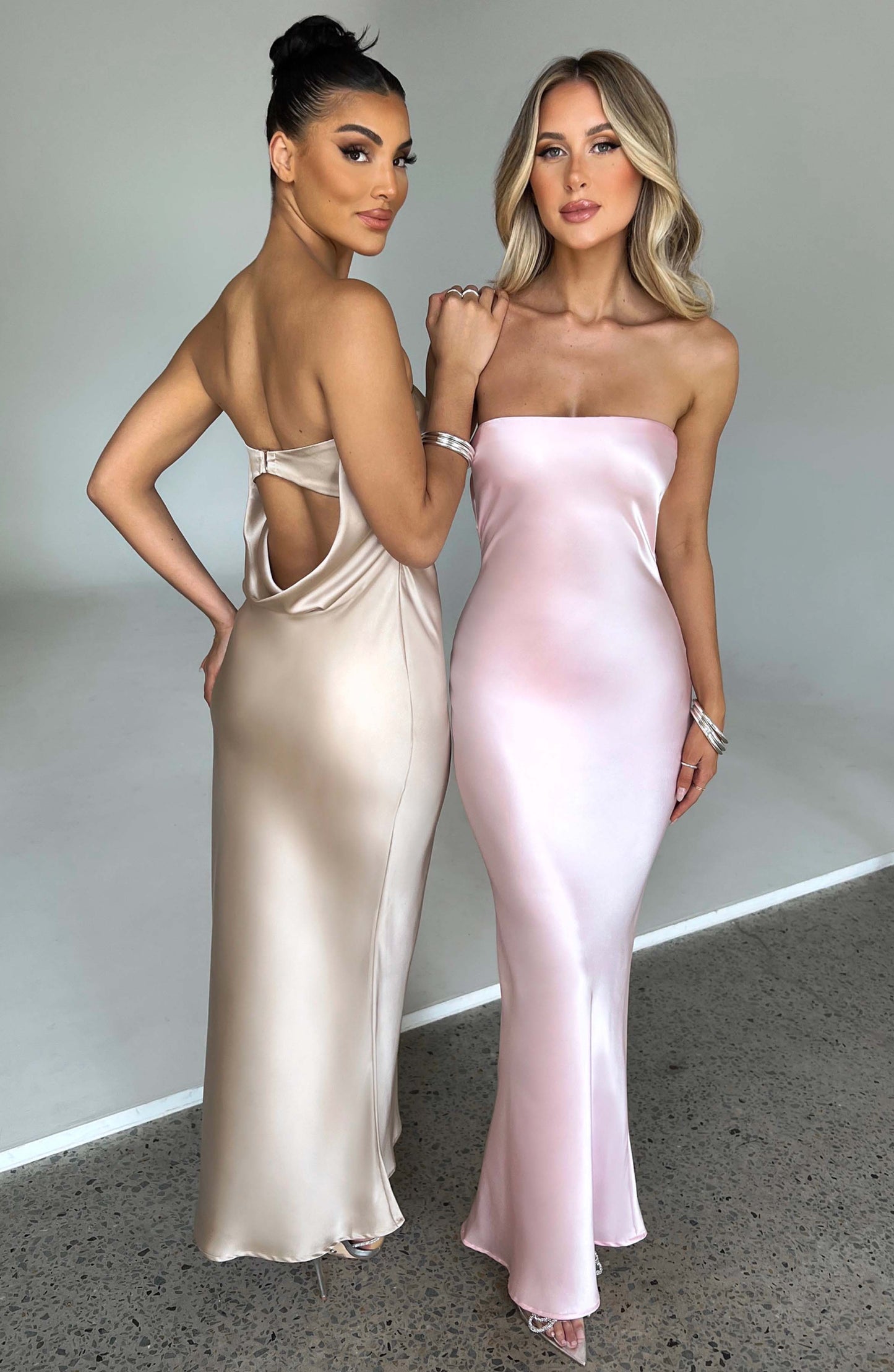 Abito Maxi Rheanna Rosa