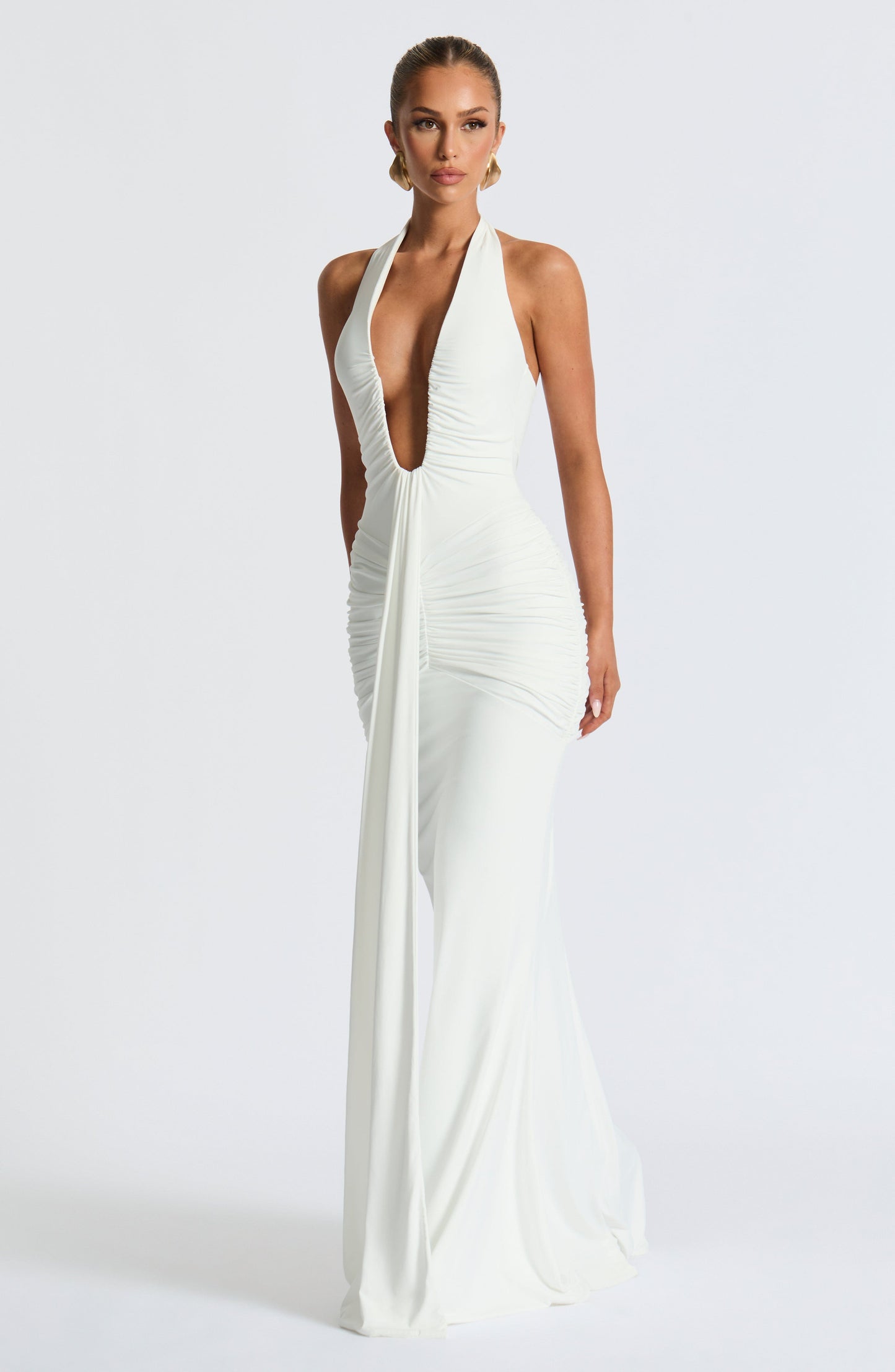 Abito Maxi Bianco Rosetta