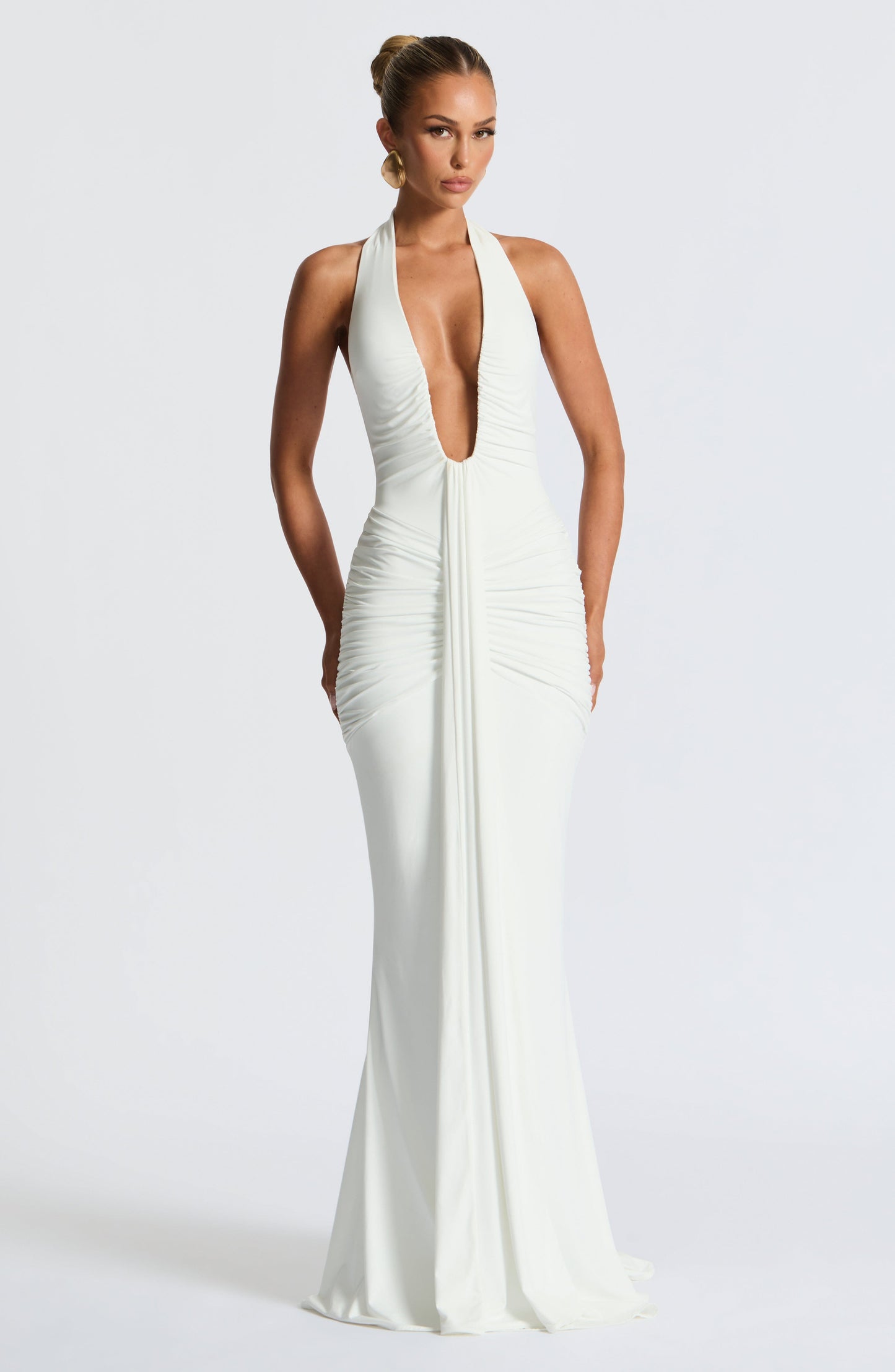 Abito Maxi Bianco Rosetta
