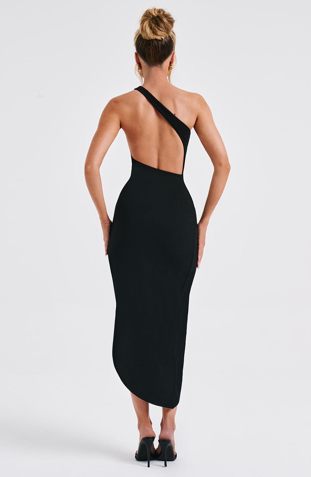 Abito Midi Nero Elegante
