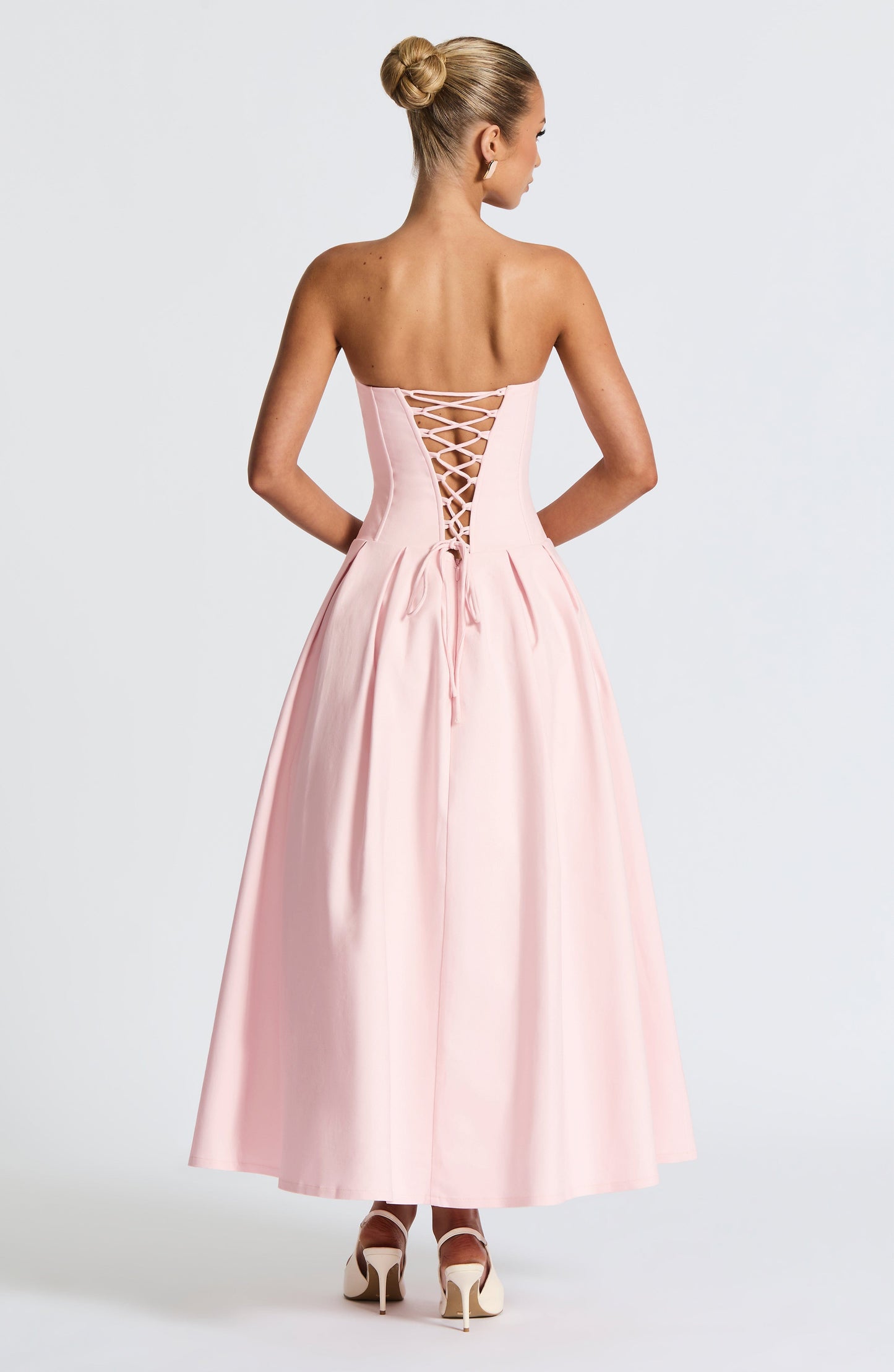 Abito Salma Midi Rosa