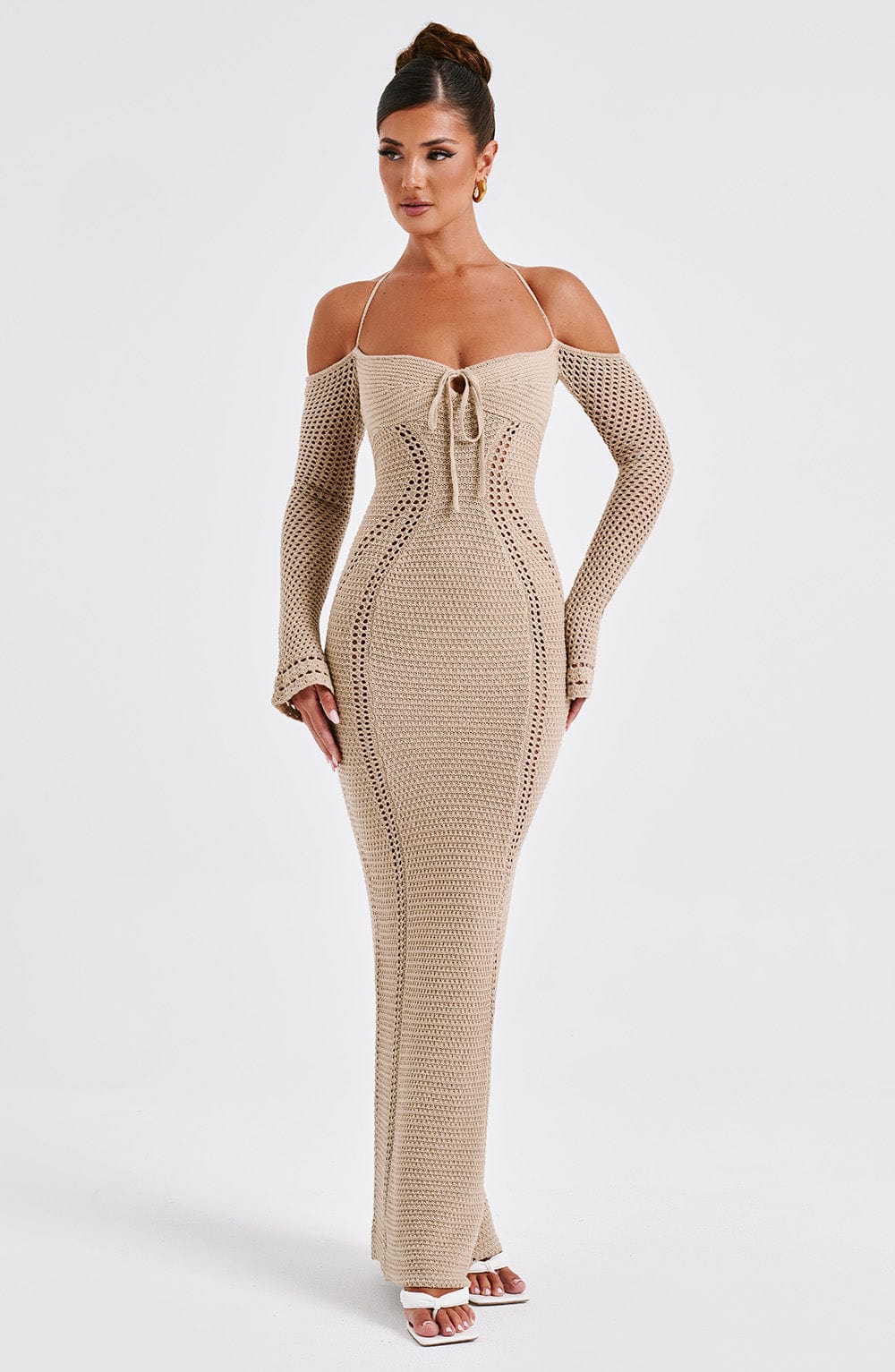 Abito Maxi Samariah Beige