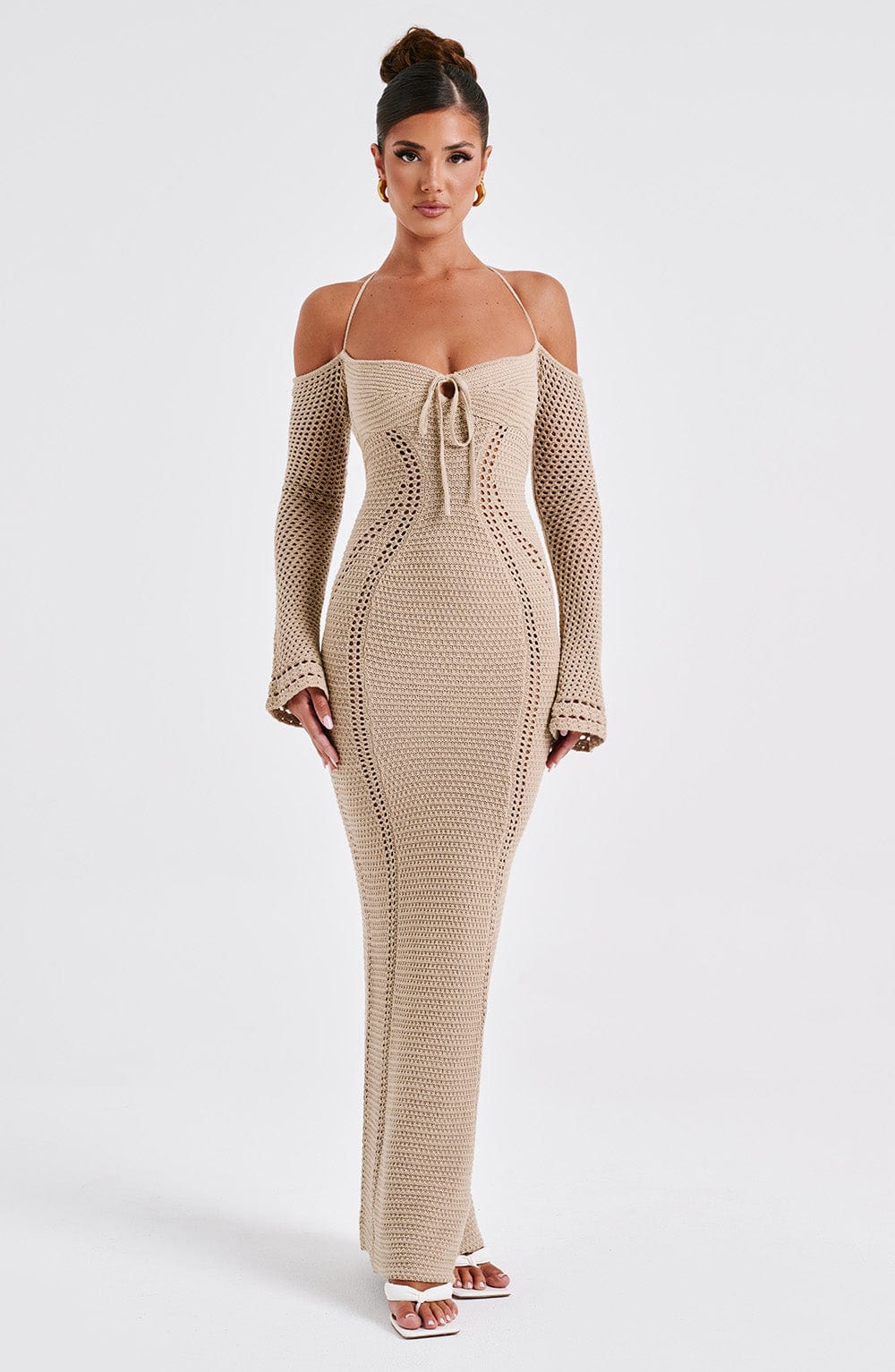 Abito Maxi Samariah Beige