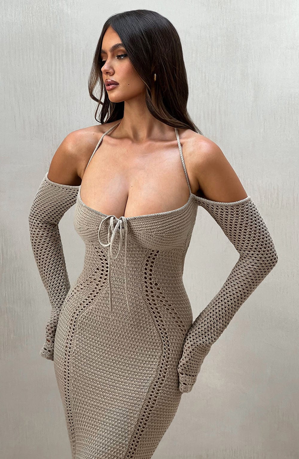 Abito Maxi Samariah Beige