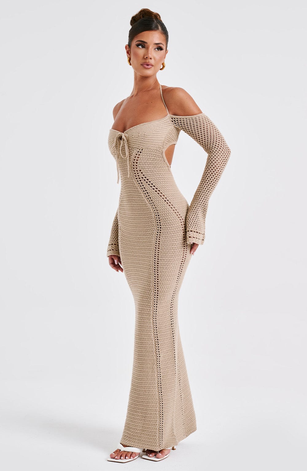 Abito Maxi Samariah Beige