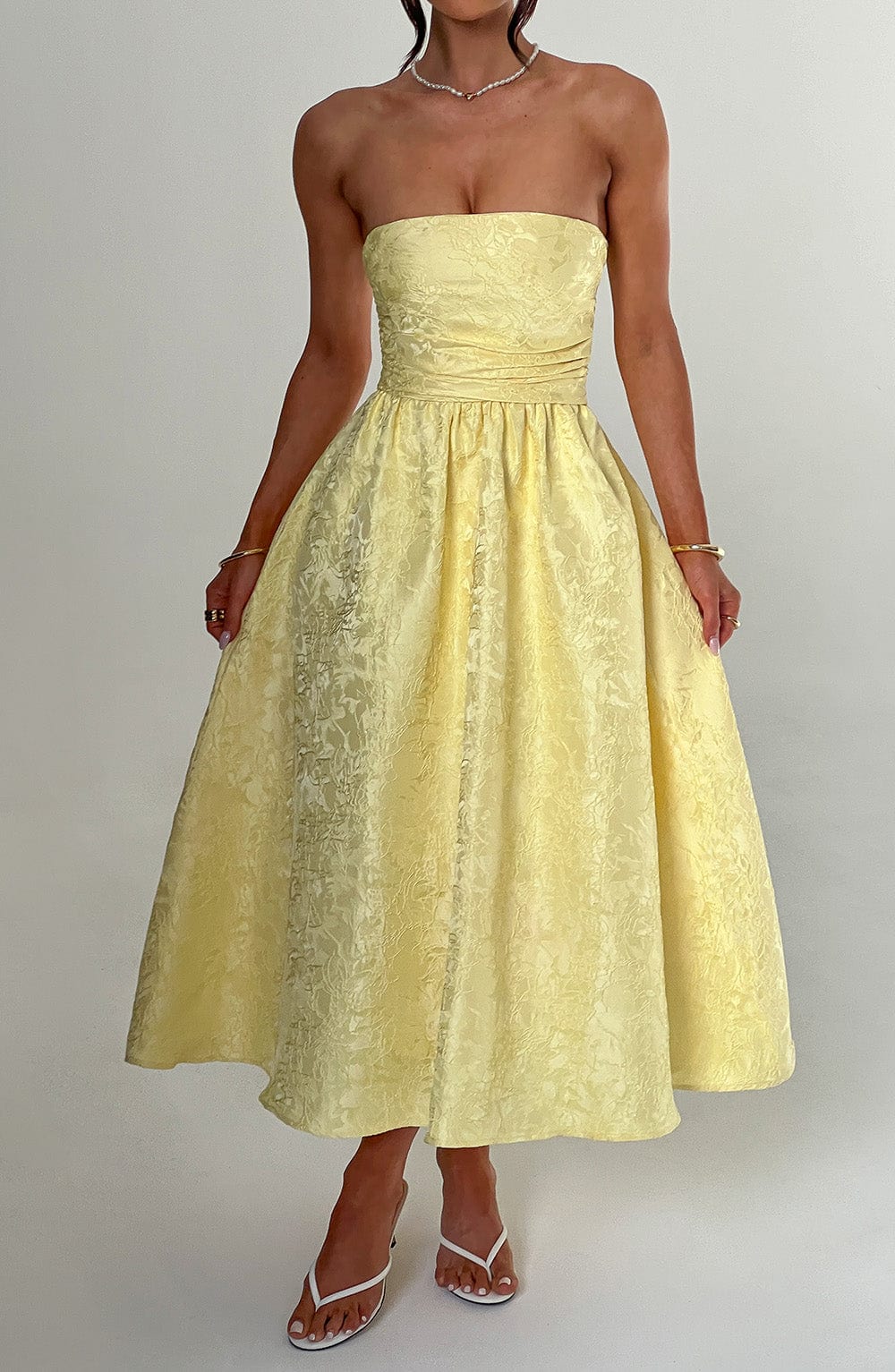 Abito Saoirse Midi Giallo