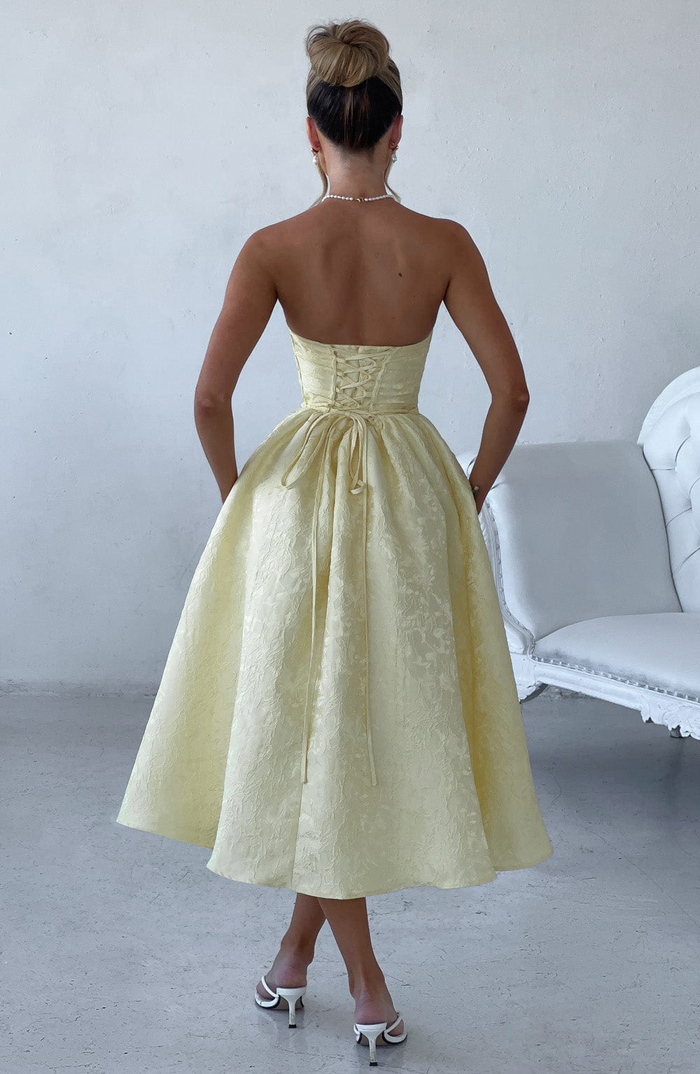 Abito Saoirse Midi Giallo