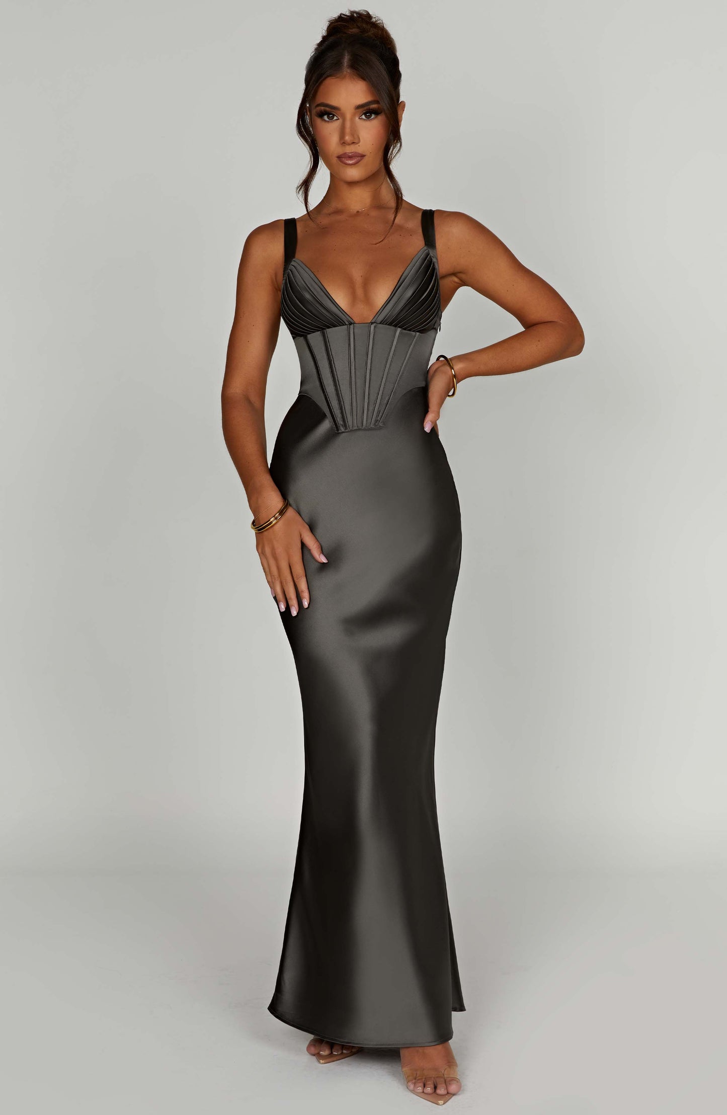 Abito Maxi Shae Charcoal